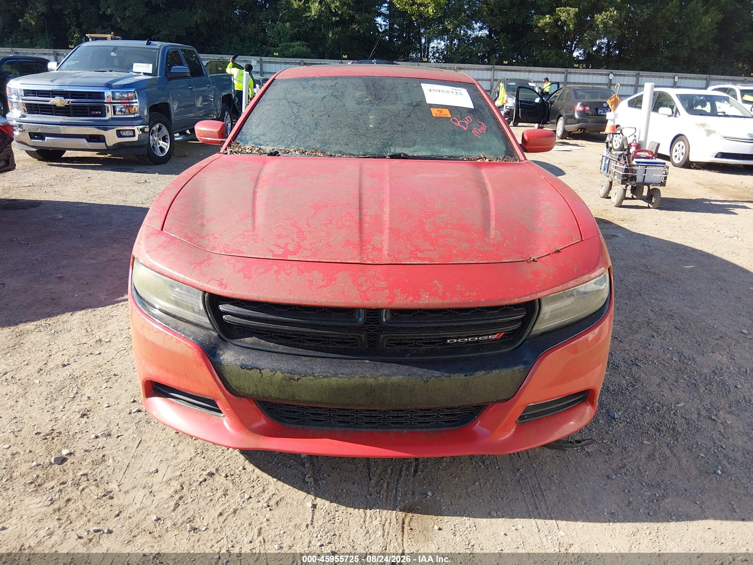 2015 Dodge Charger Sxt Красный vin: 2C3CDXHG9FH832327