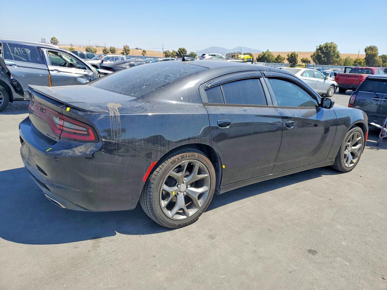 2015 Dodge Charger Sxt Black vin: 2C3CDXHG9FH900089