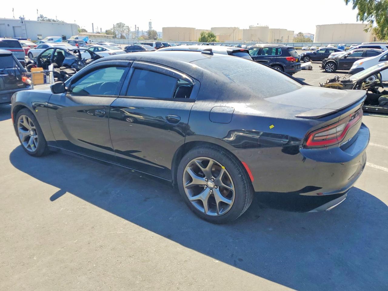 2015 Dodge Charger Sxt Black vin: 2C3CDXHG9FH900089