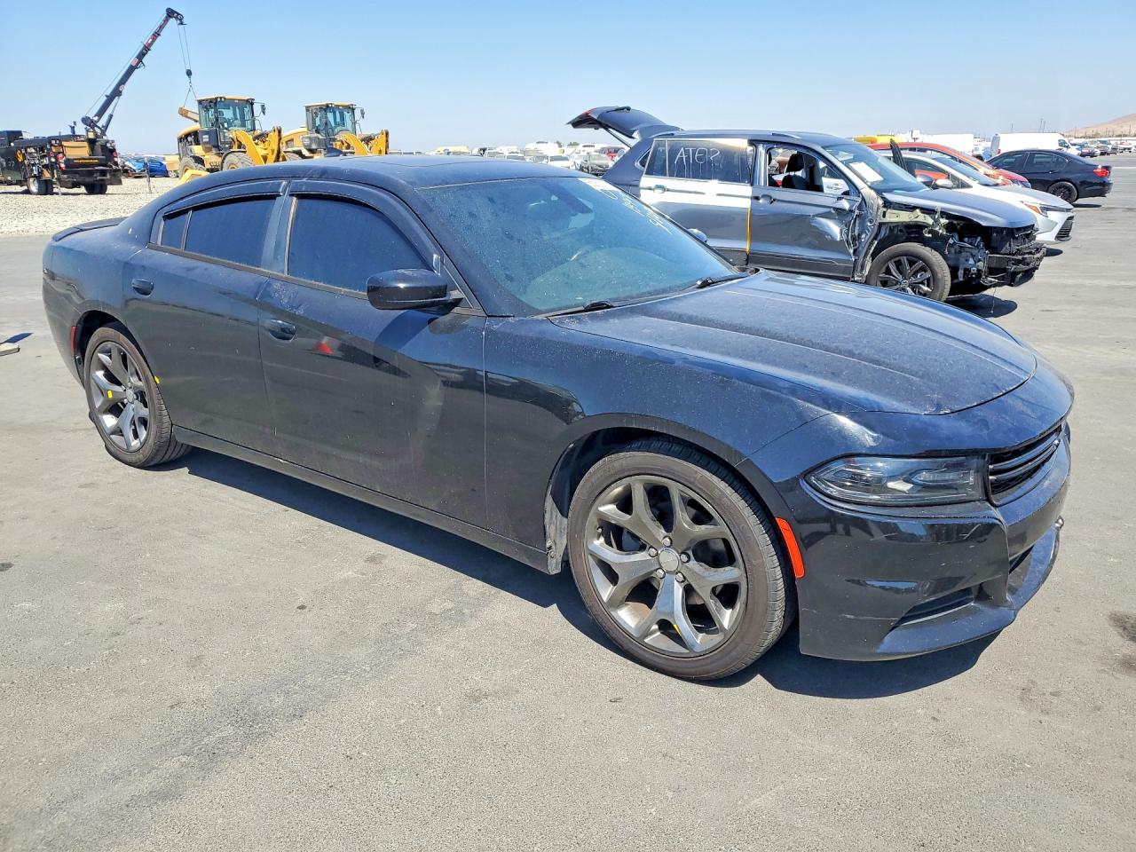 2015 Dodge Charger Sxt Black vin: 2C3CDXHG9FH900089