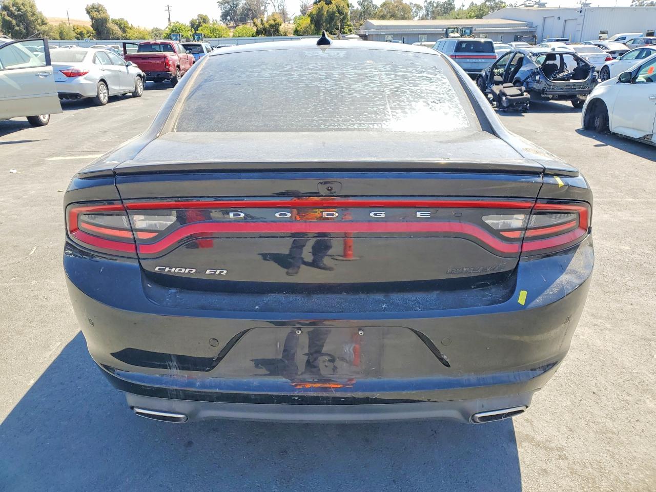 2015 Dodge Charger Sxt Black vin: 2C3CDXHG9FH900089