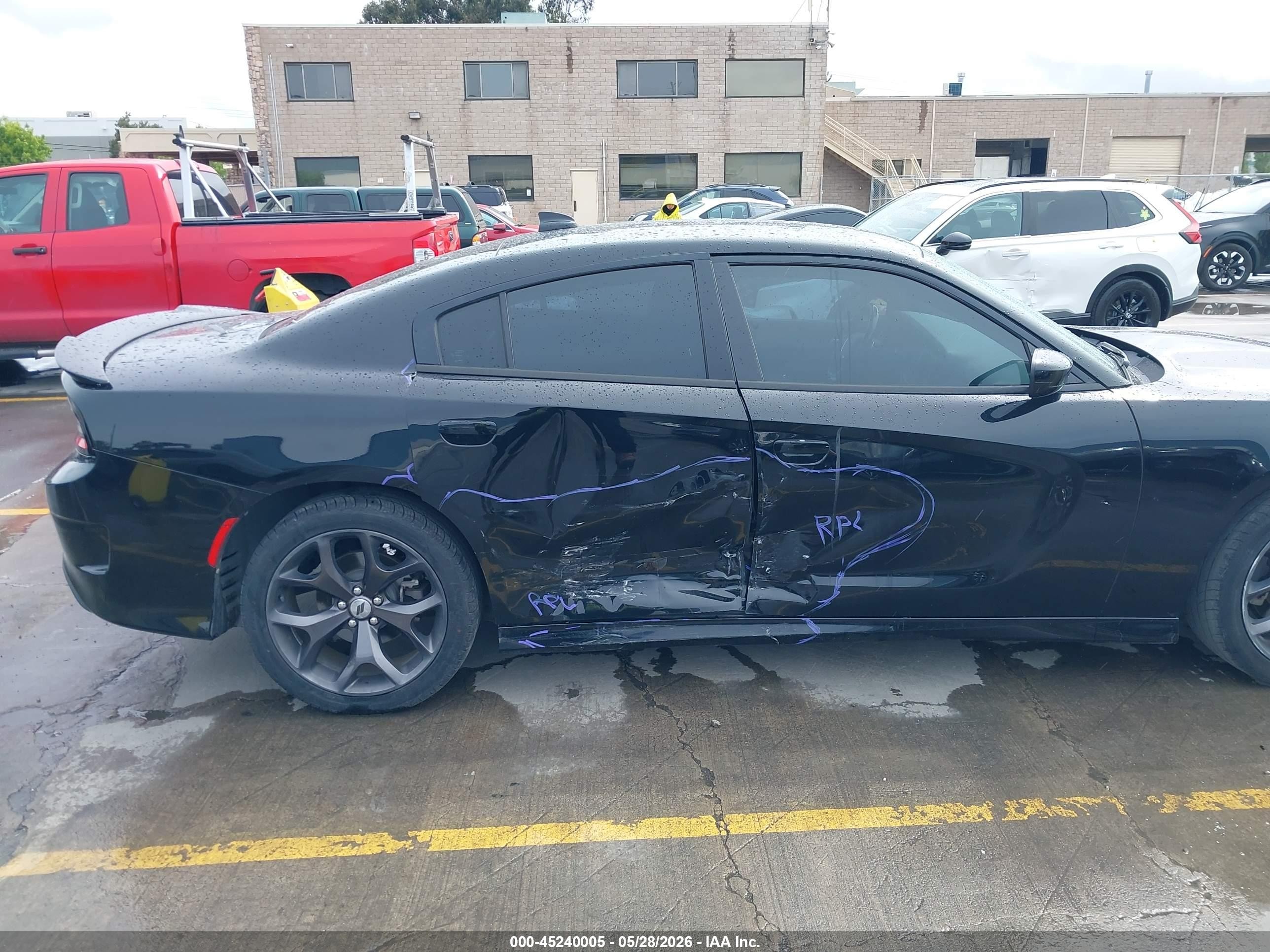 2019 Dodge Charger Gt Rwd Black vin: 2C3CDXHG9KH678101