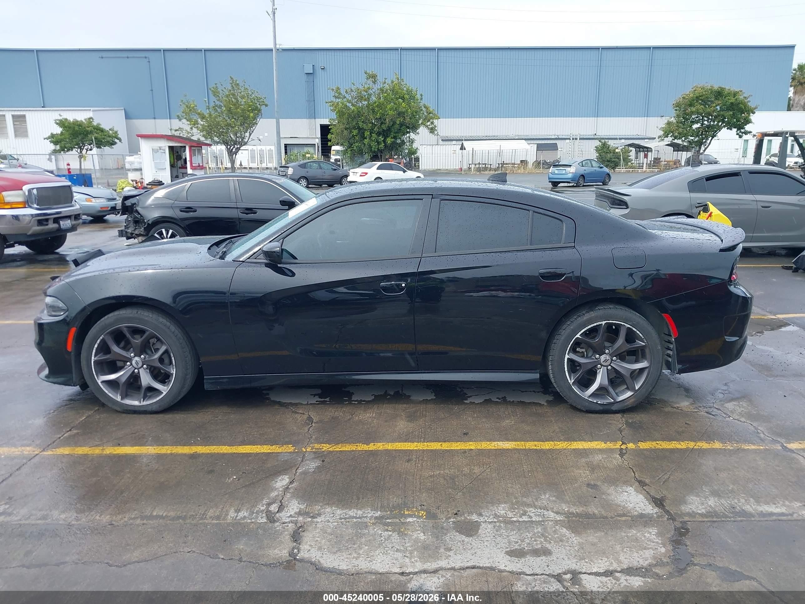 2019 Dodge Charger Gt Rwd Black vin: 2C3CDXHG9KH678101