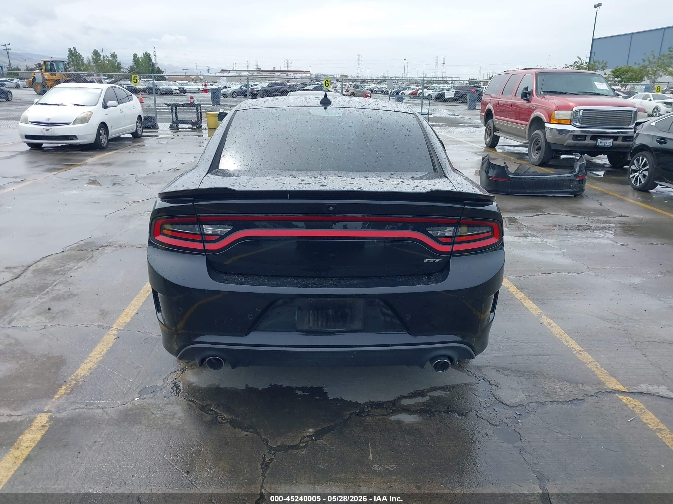 2019 Dodge Charger Gt Rwd Black vin: 2C3CDXHG9KH678101