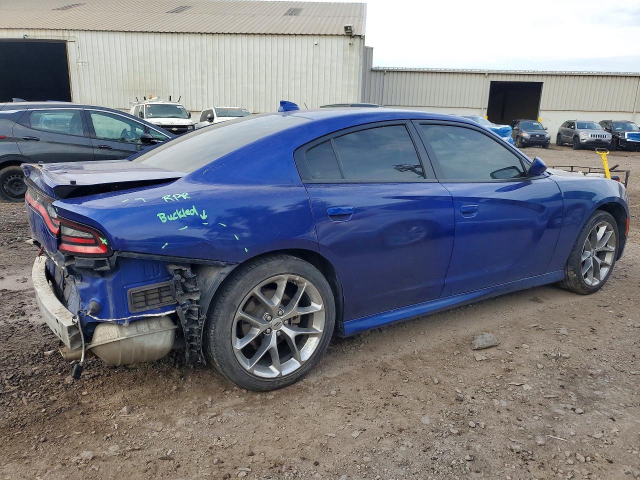 2021 Dodge Charger Gt Синий vin: 2C3CDXHG9MH581533