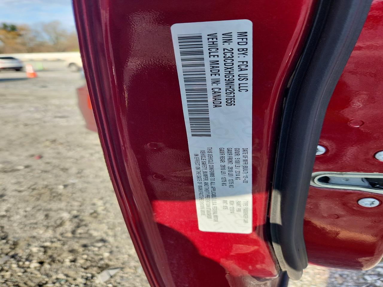 2022 Dodge Charger Gt Maroon vin: 2C3CDXHG9NH267656