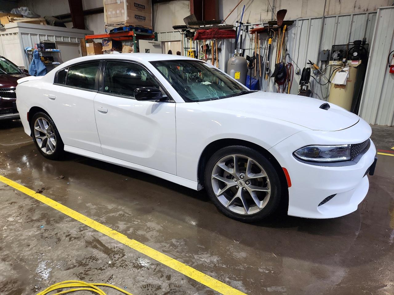 2023 Dodge Charger Gt White vin: 2C3CDXHG9PH575350