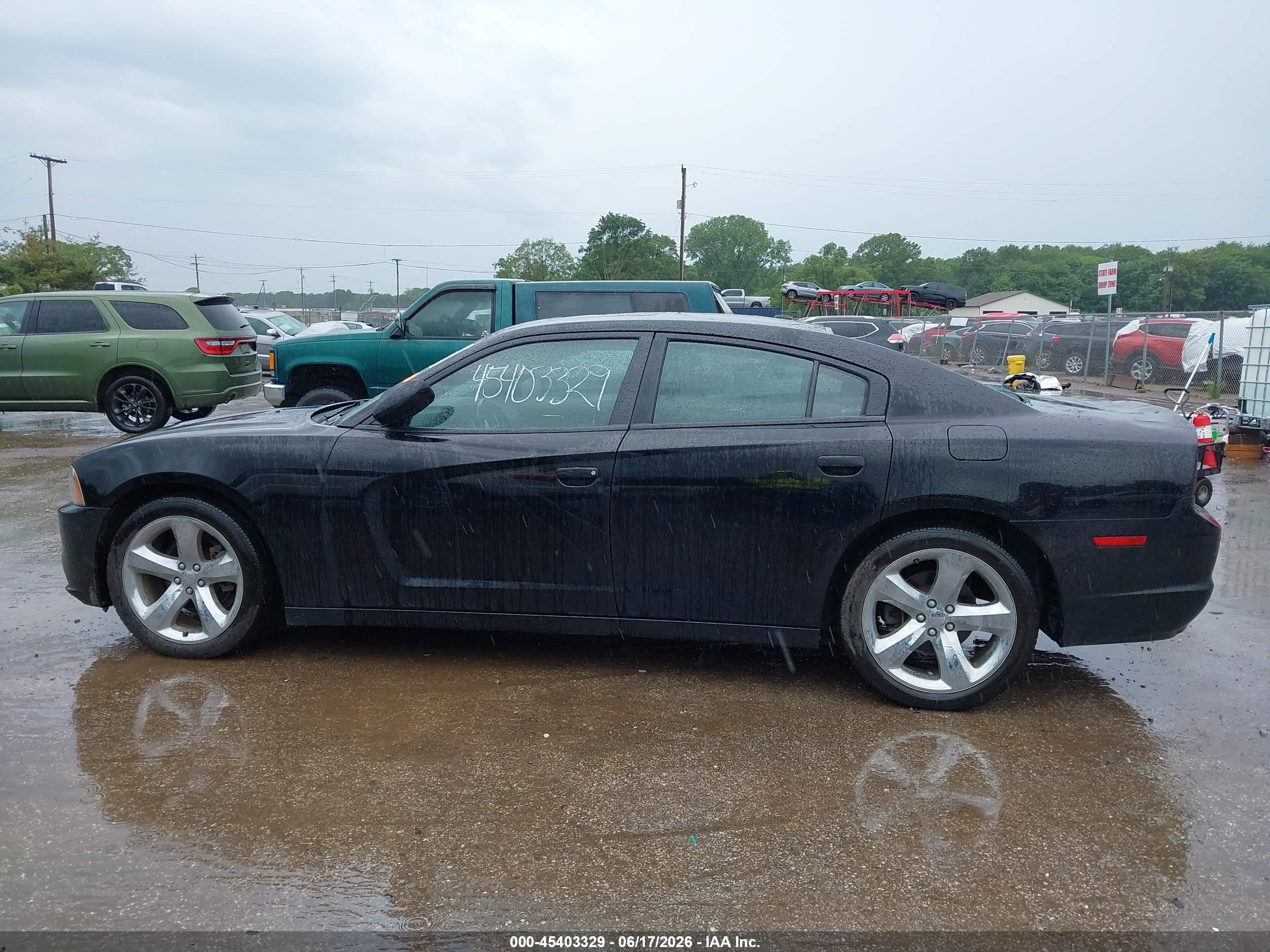 2012 Dodge Charger Sxt Black vin: 2C3CDXHGXCH126348