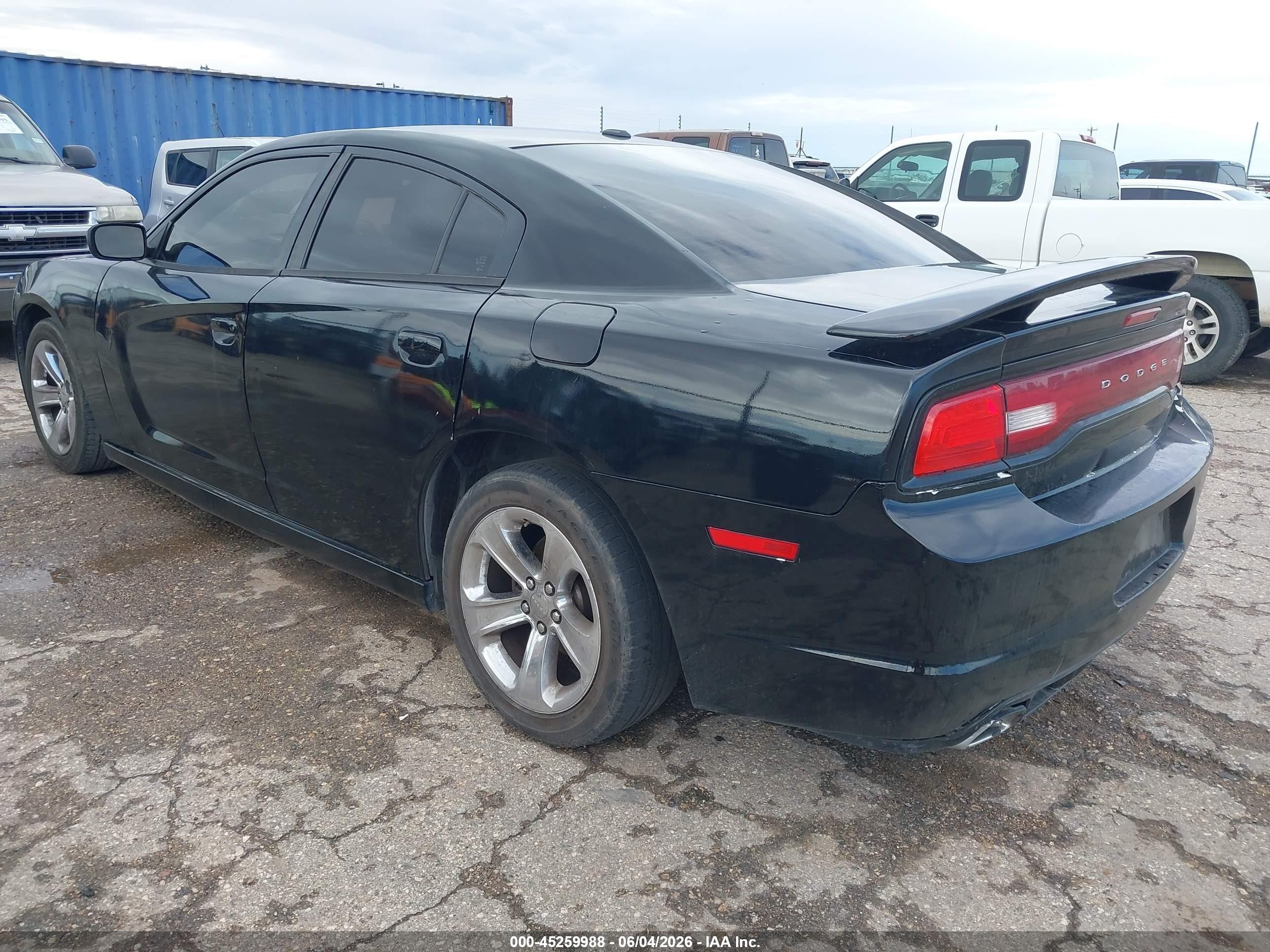 2012 Dodge Charger Sxt Black vin: 2C3CDXHGXCH200142