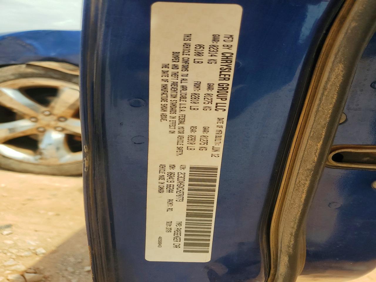 2012 Dodge Charger Sxt Blue vin: 2C3CDXHGXCH270773