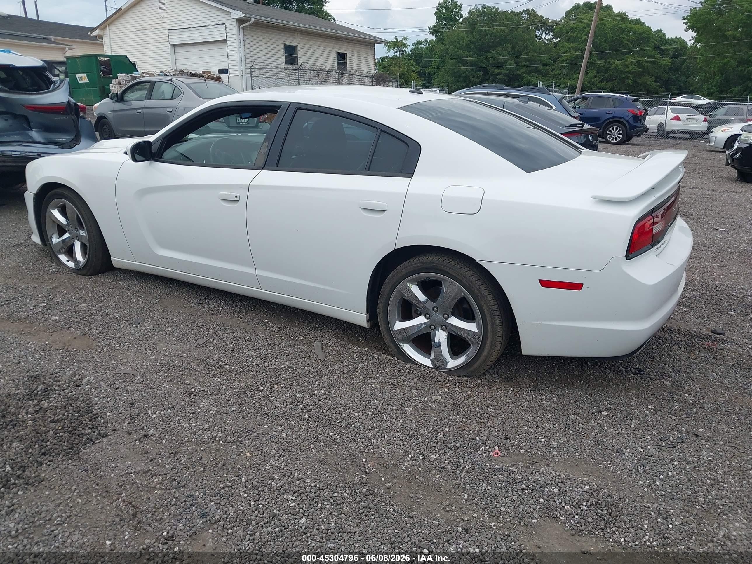 2012 Dodge Charger Sxt White vin: 2C3CDXHGXCH272037