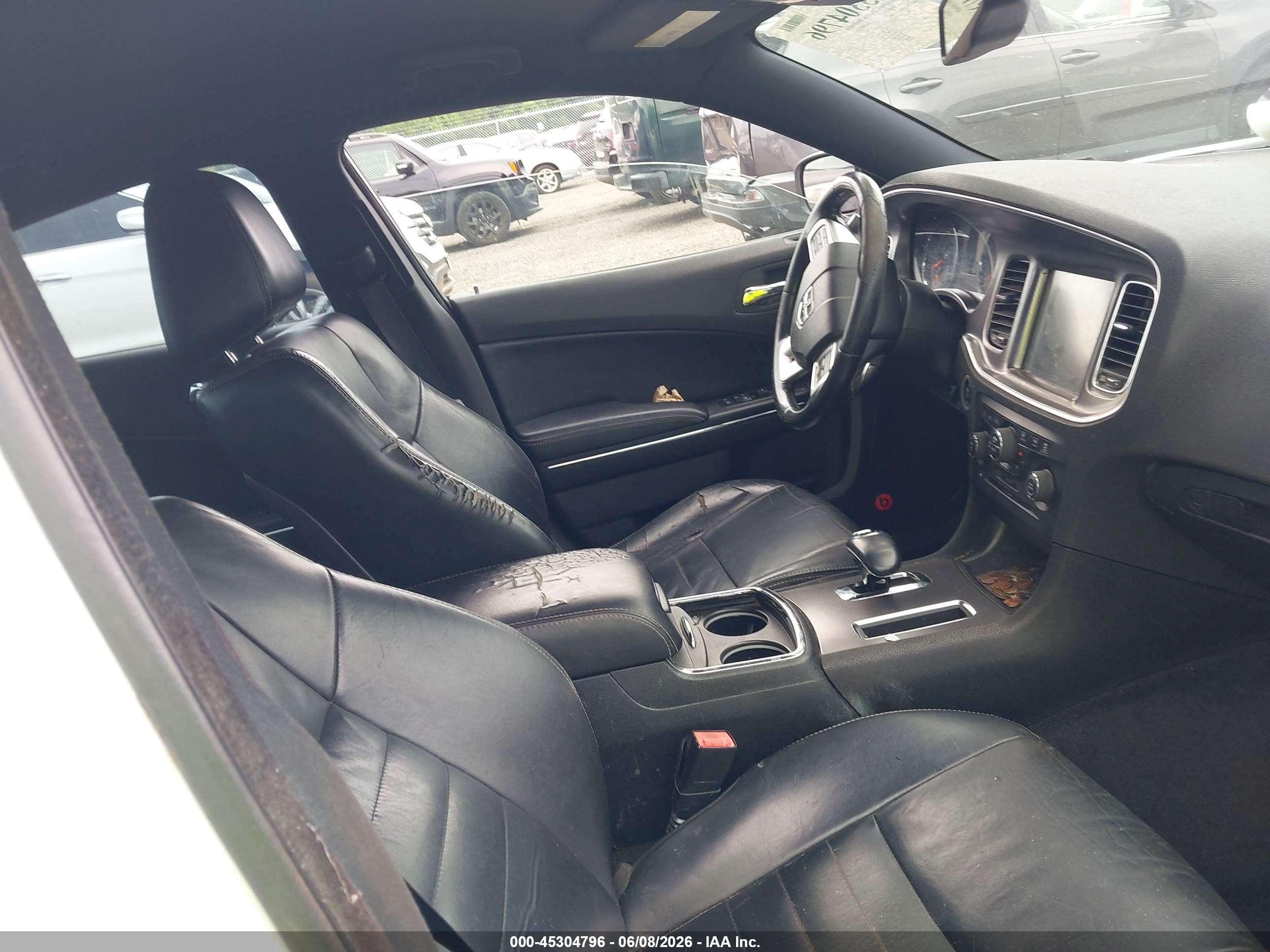 2012 Dodge Charger Sxt White vin: 2C3CDXHGXCH272037