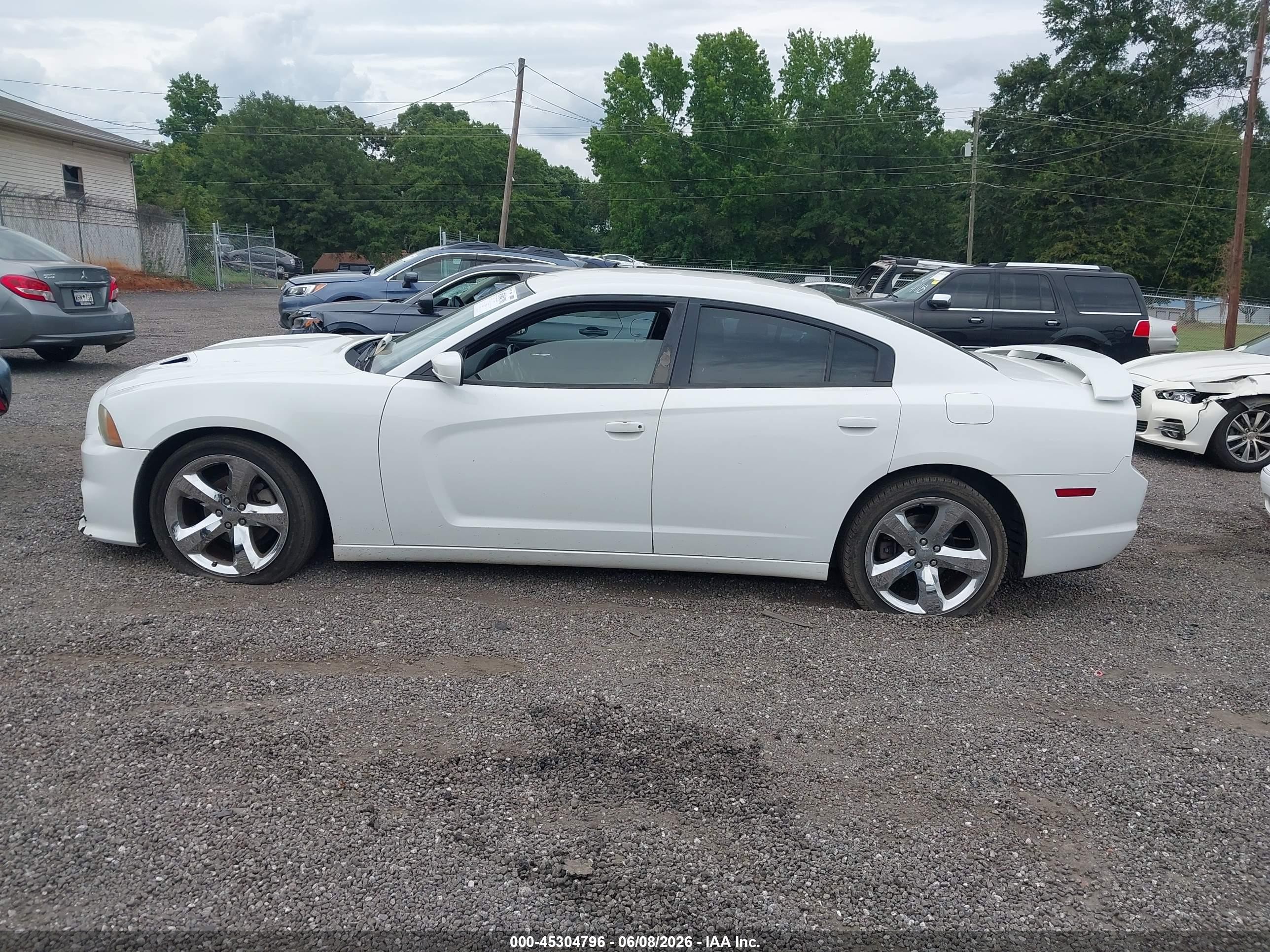 2012 Dodge Charger Sxt White vin: 2C3CDXHGXCH272037