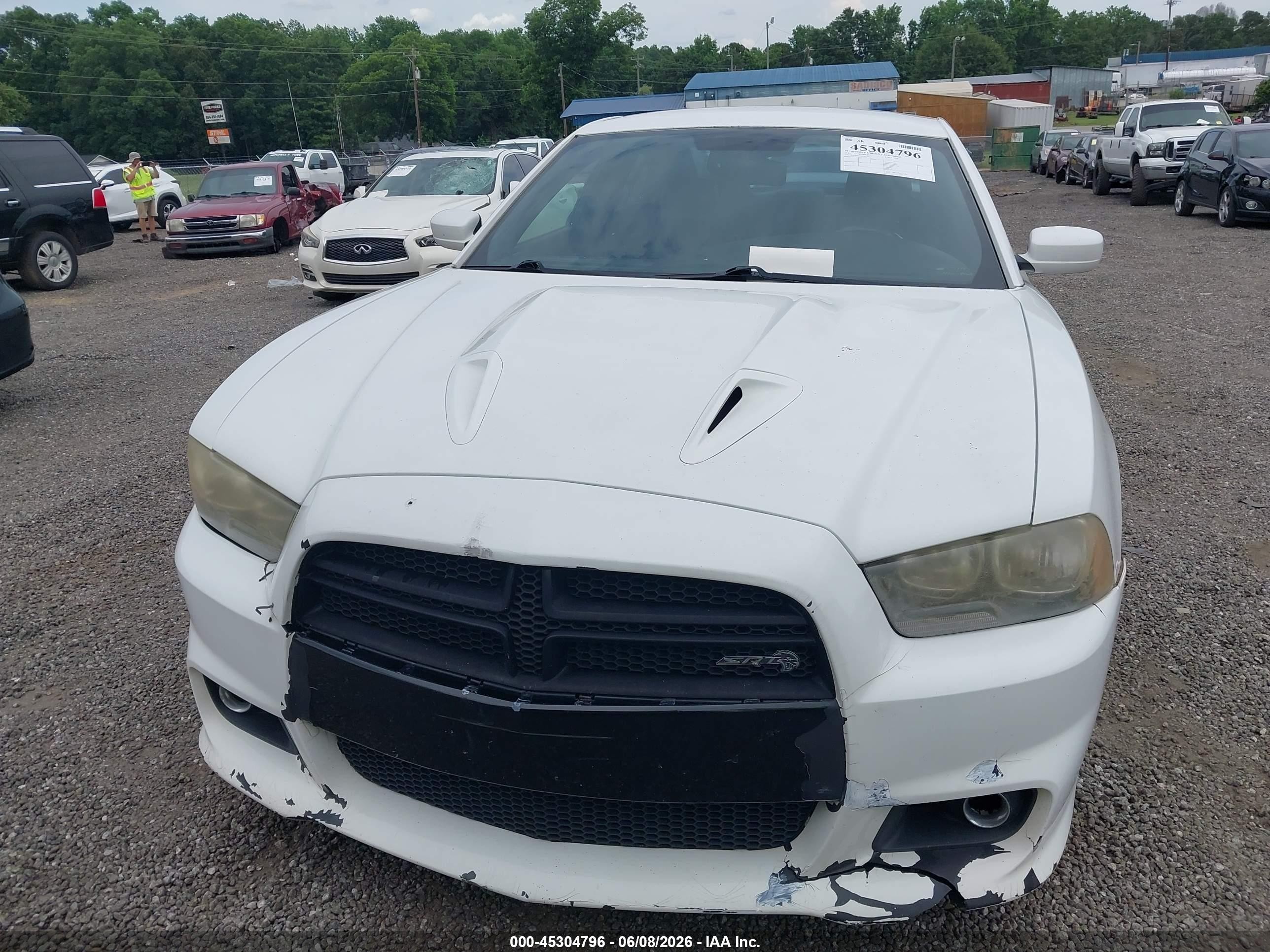 2012 Dodge Charger Sxt White vin: 2C3CDXHGXCH272037