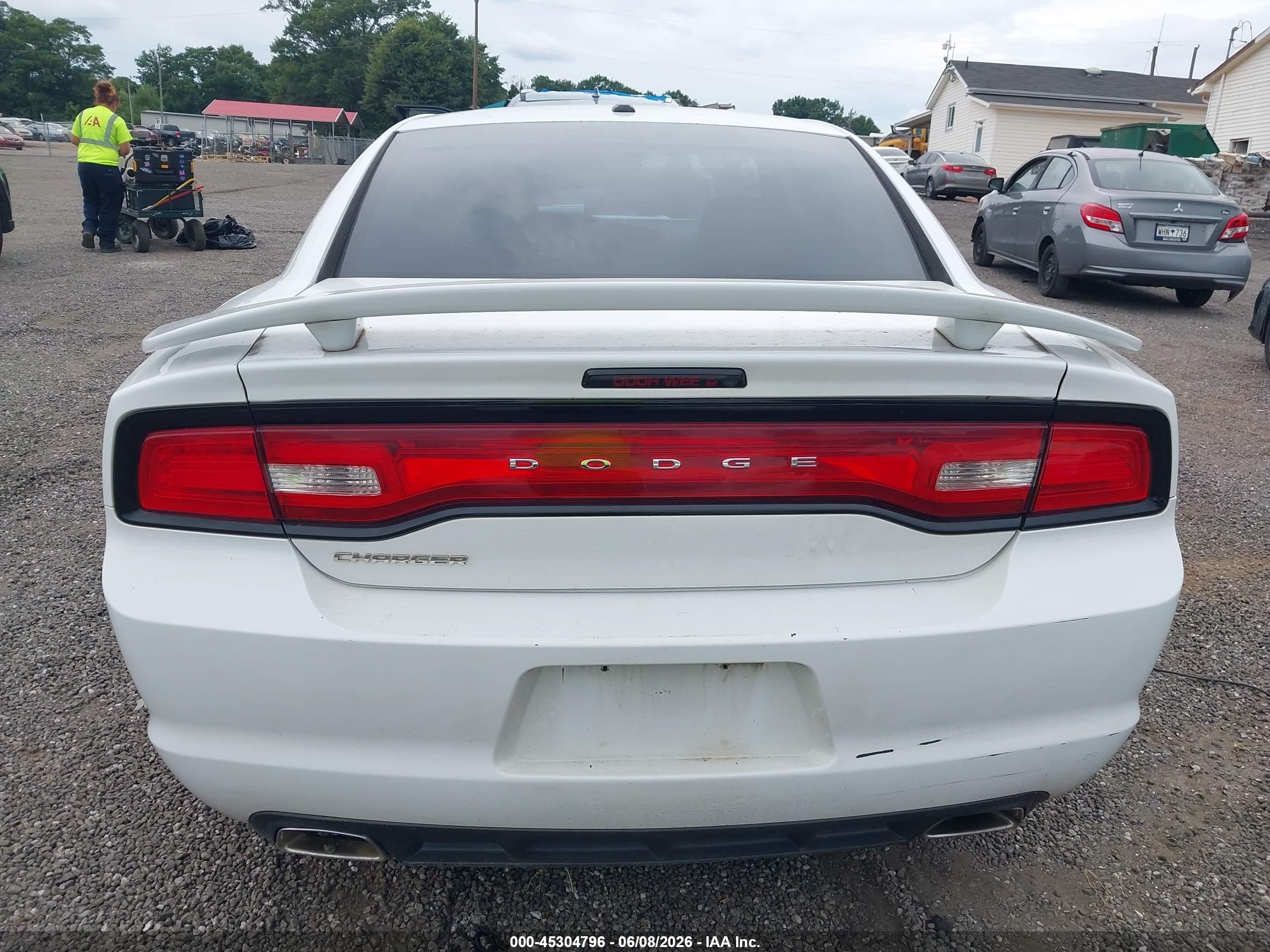 2012 Dodge Charger Sxt White vin: 2C3CDXHGXCH272037