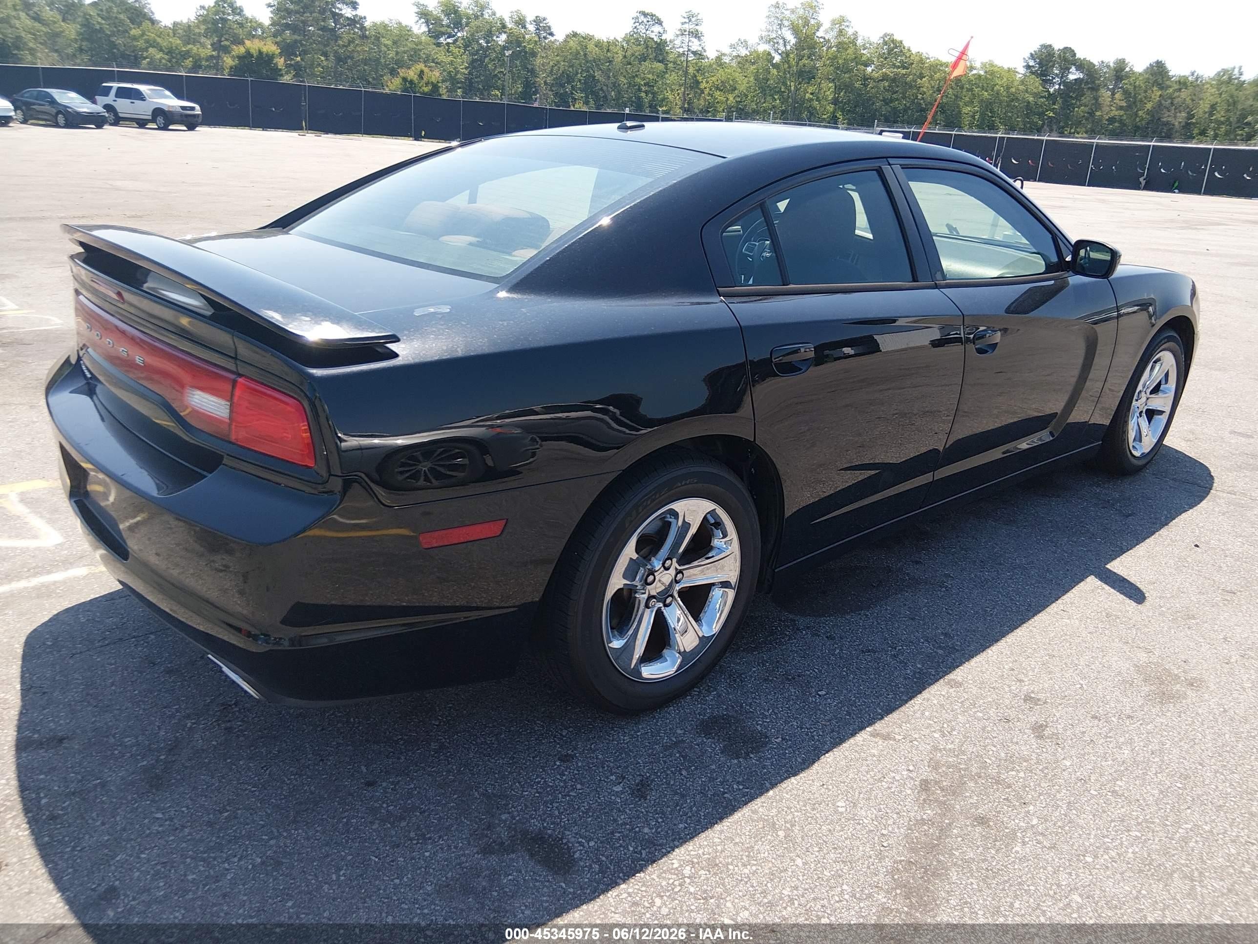 2012 Dodge Charger Sxt Black vin: 2C3CDXHGXCH304193