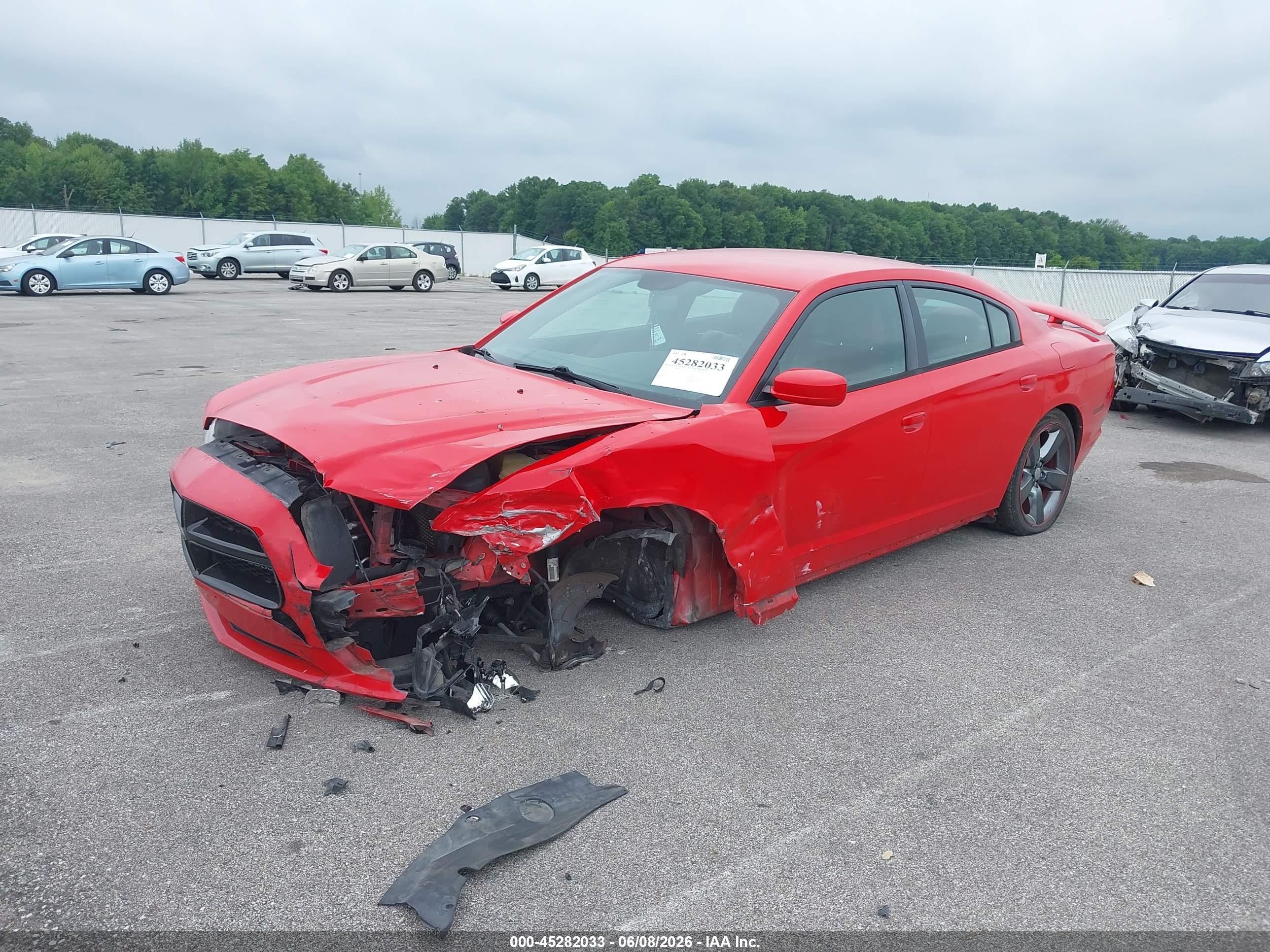 2014 Dodge Charger Sxt Plus Red vin: 2C3CDXHGXEH199139