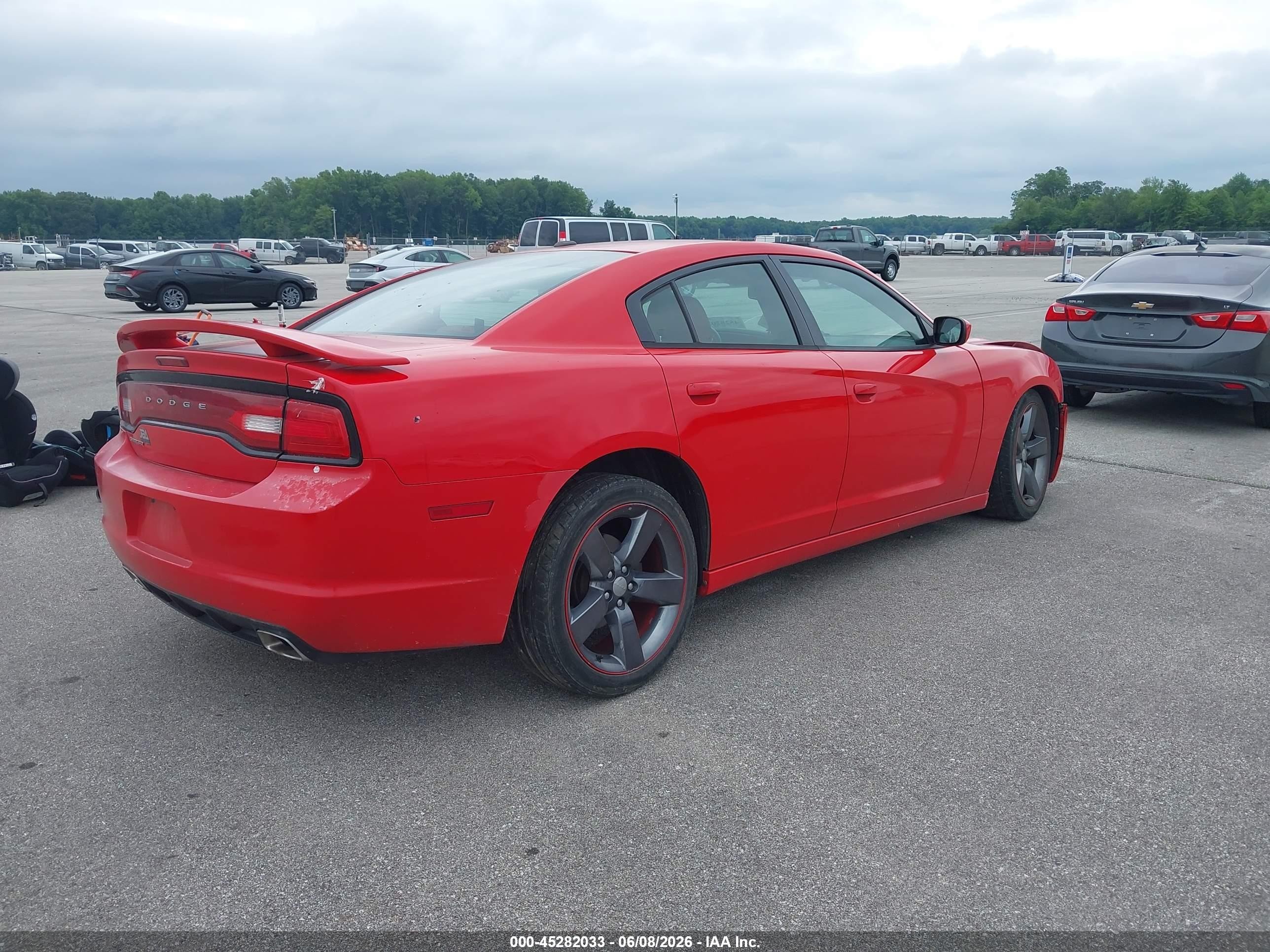 2014 Dodge Charger Sxt Plus Red vin: 2C3CDXHGXEH199139