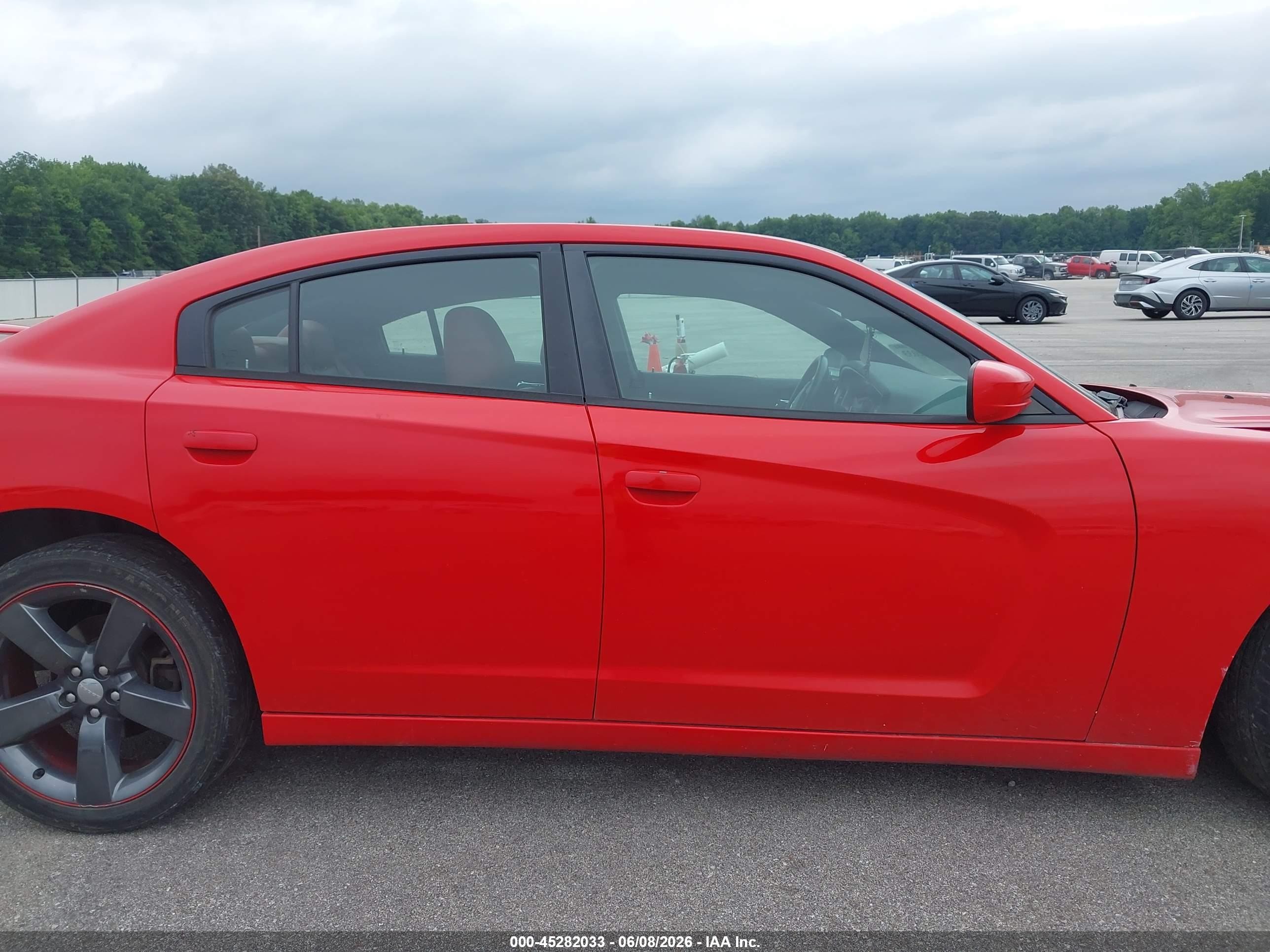 2014 Dodge Charger Sxt Plus Red vin: 2C3CDXHGXEH199139