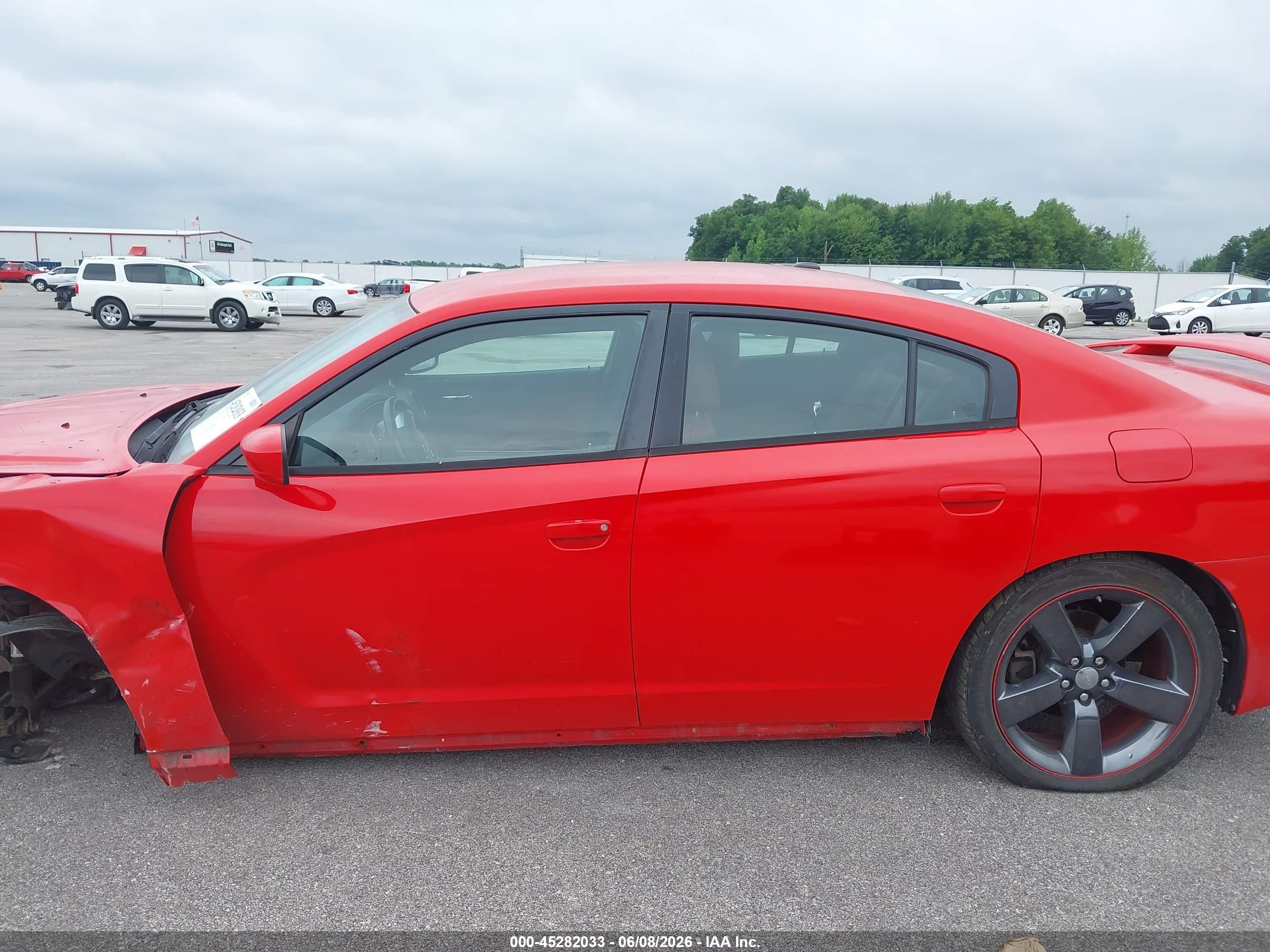 2014 Dodge Charger Sxt Plus Red vin: 2C3CDXHGXEH199139