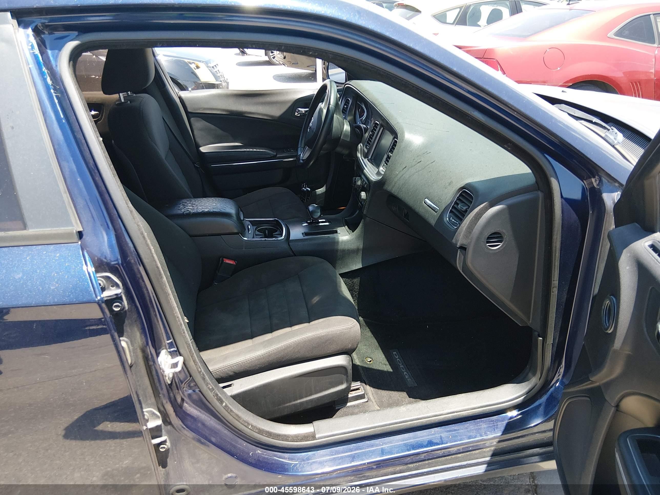 2014 Dodge Charger Sxt Blue vin: 2C3CDXHGXEH329369