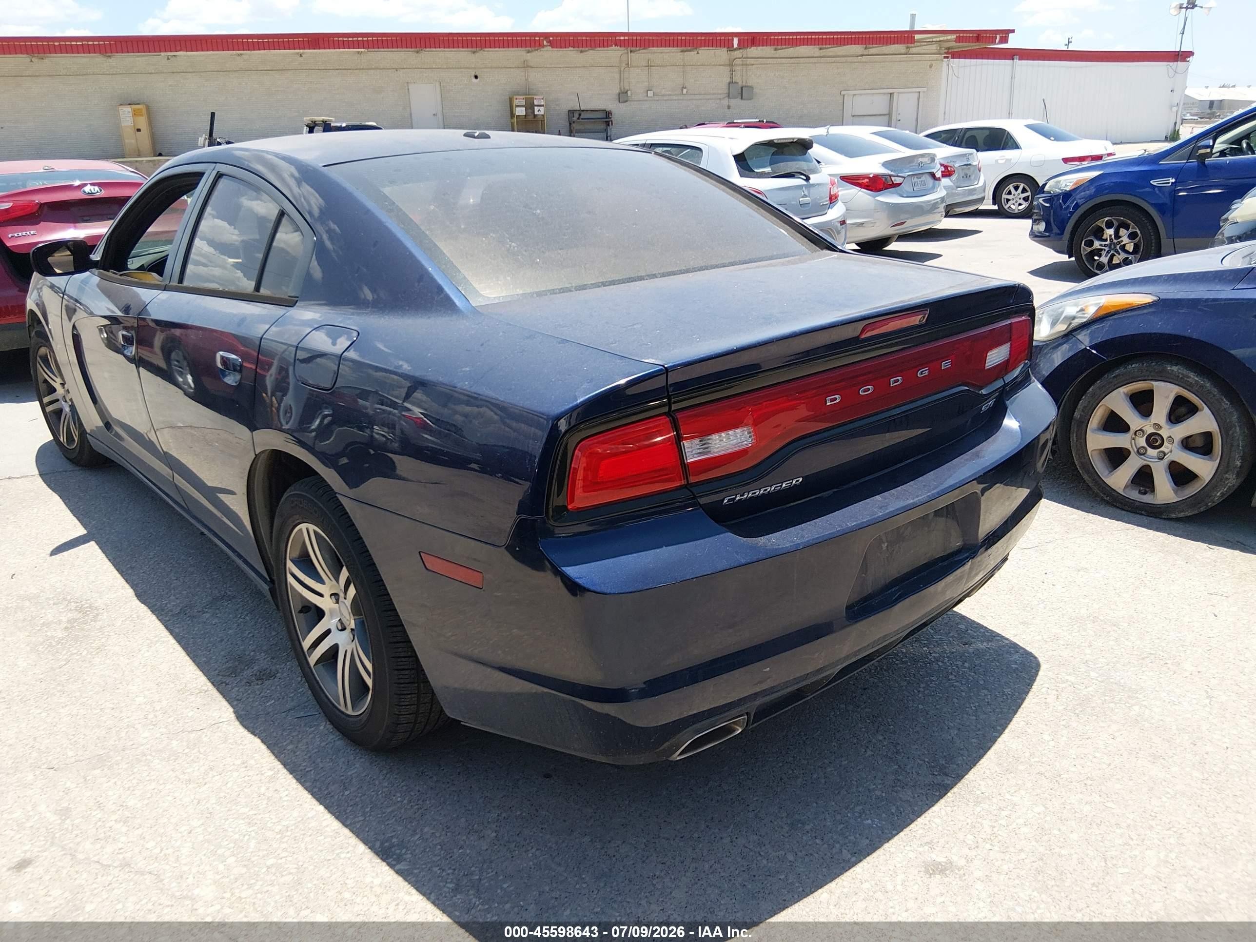 2014 Dodge Charger Sxt Blue vin: 2C3CDXHGXEH329369