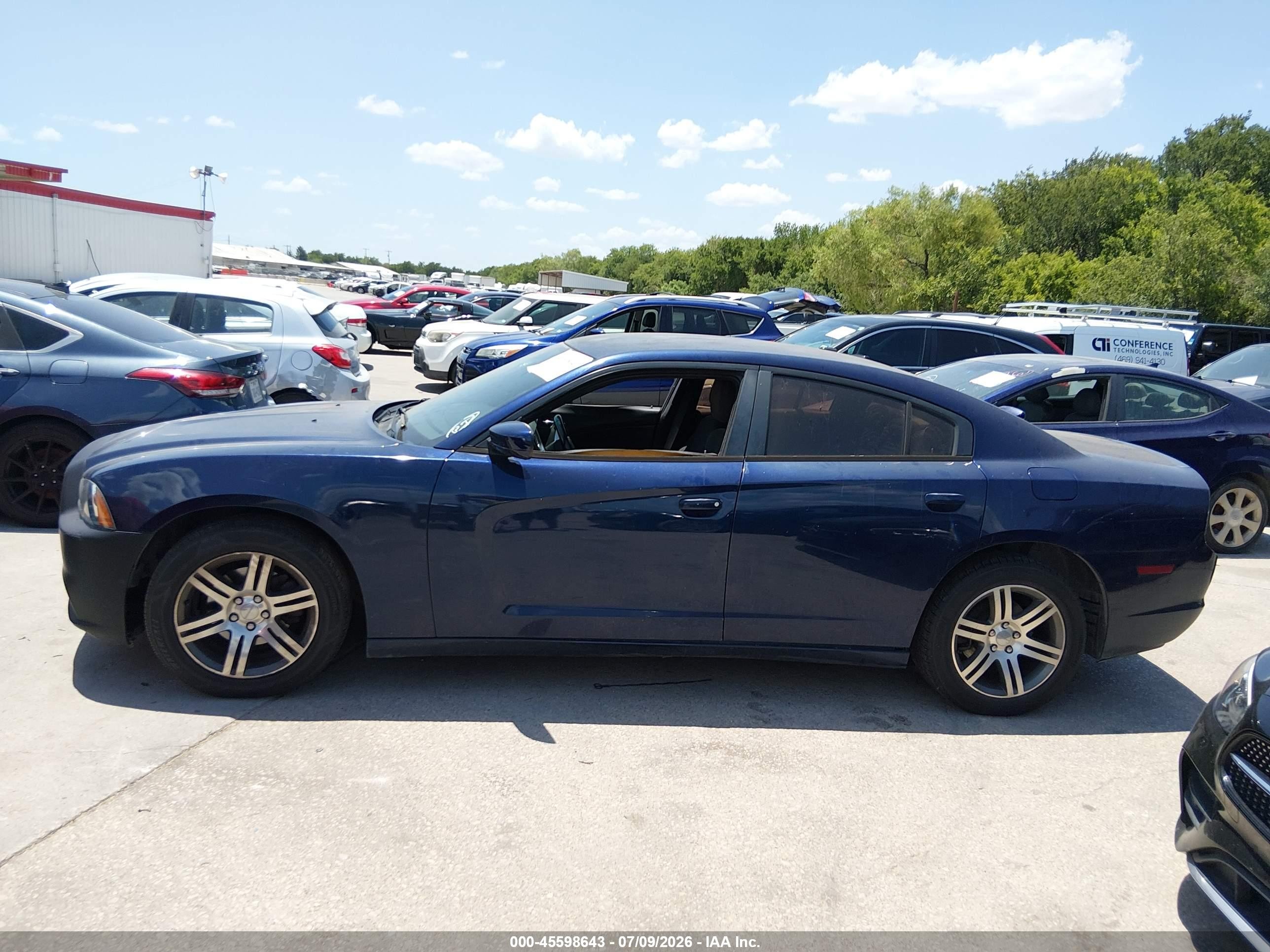 2014 Dodge Charger Sxt Blue vin: 2C3CDXHGXEH329369