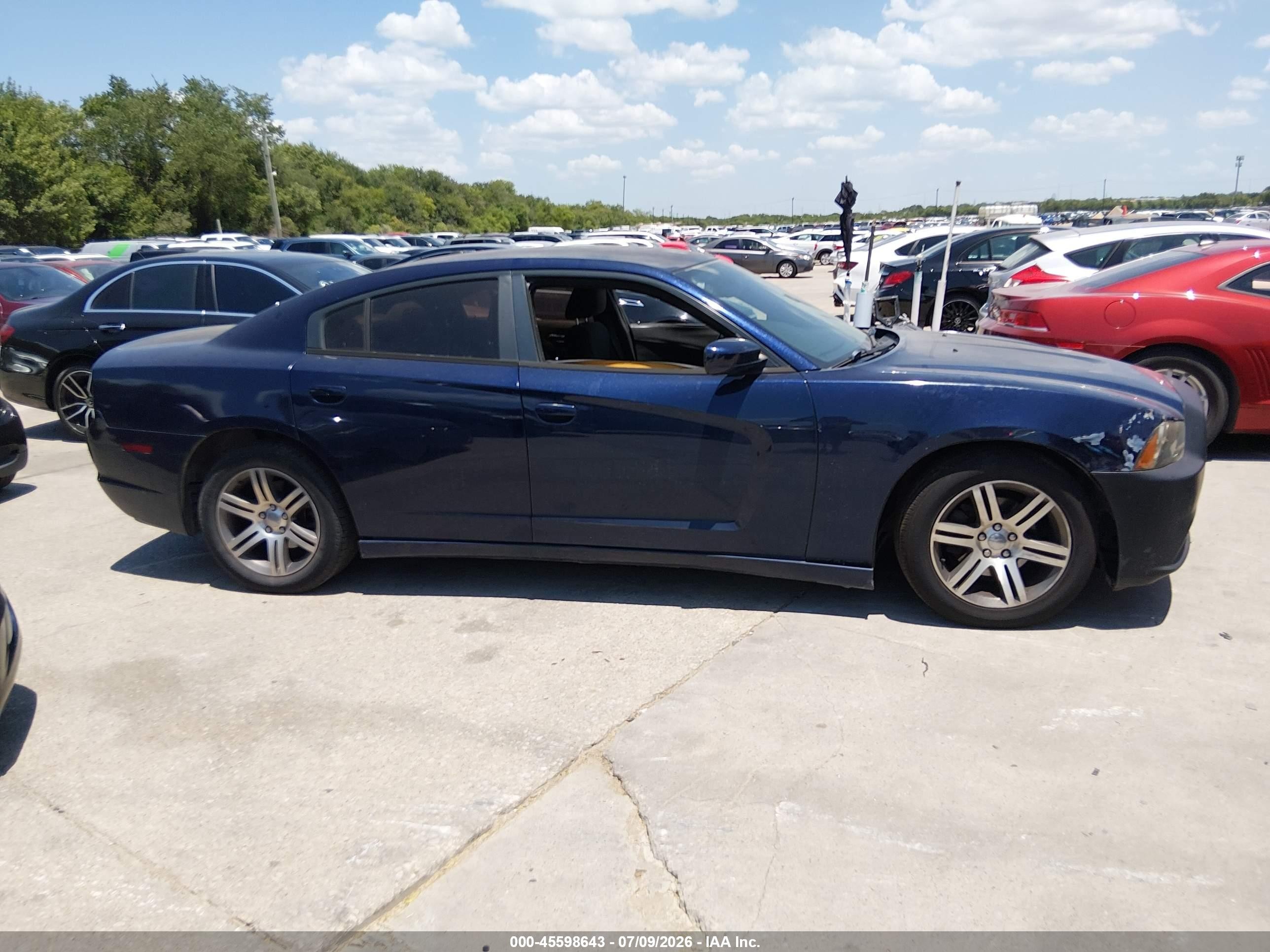 2014 Dodge Charger Sxt Blue vin: 2C3CDXHGXEH329369