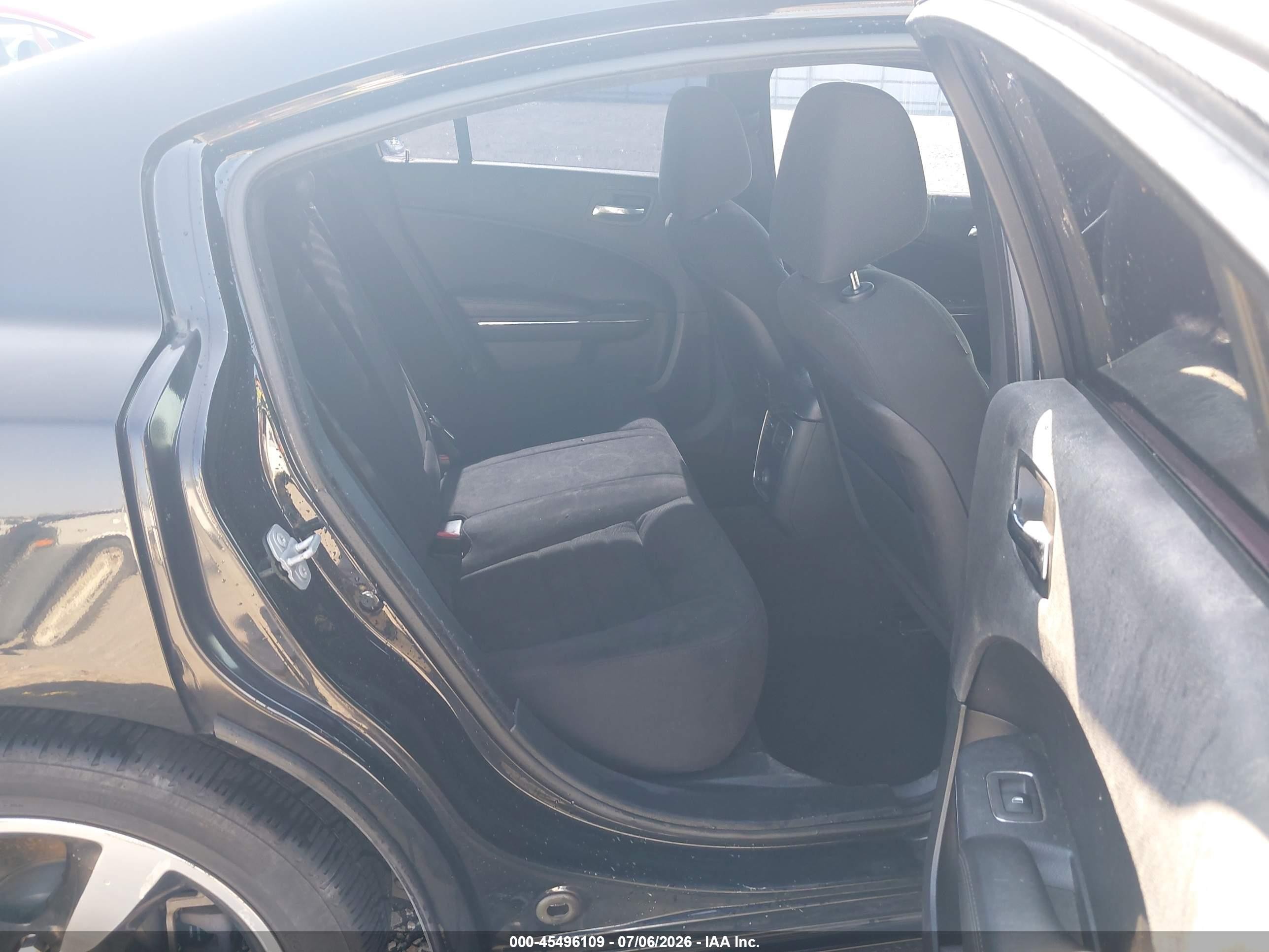 2014 Dodge Charger Sxt Black vin: 2C3CDXHGXEH359052