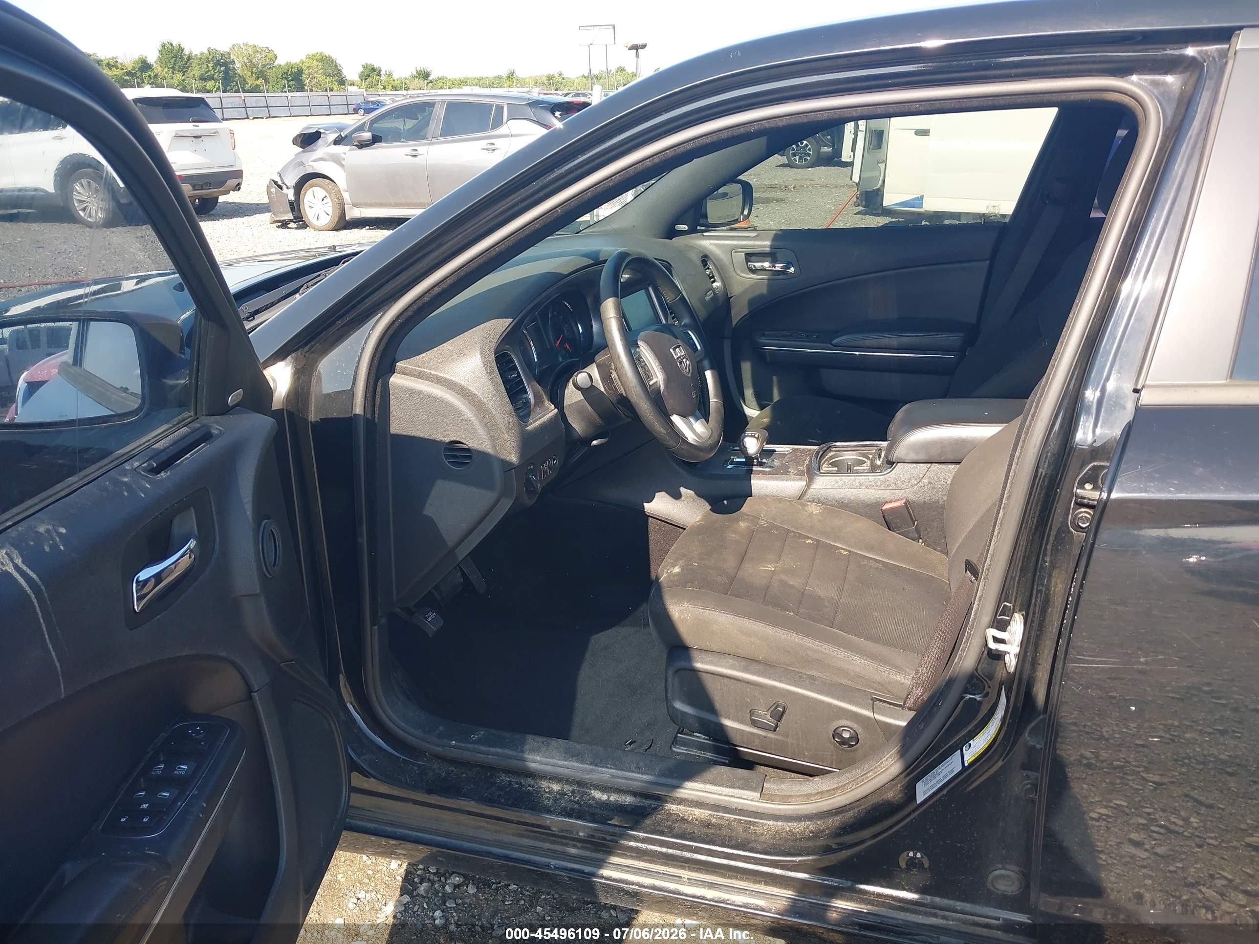 2014 Dodge Charger Sxt Black vin: 2C3CDXHGXEH359052