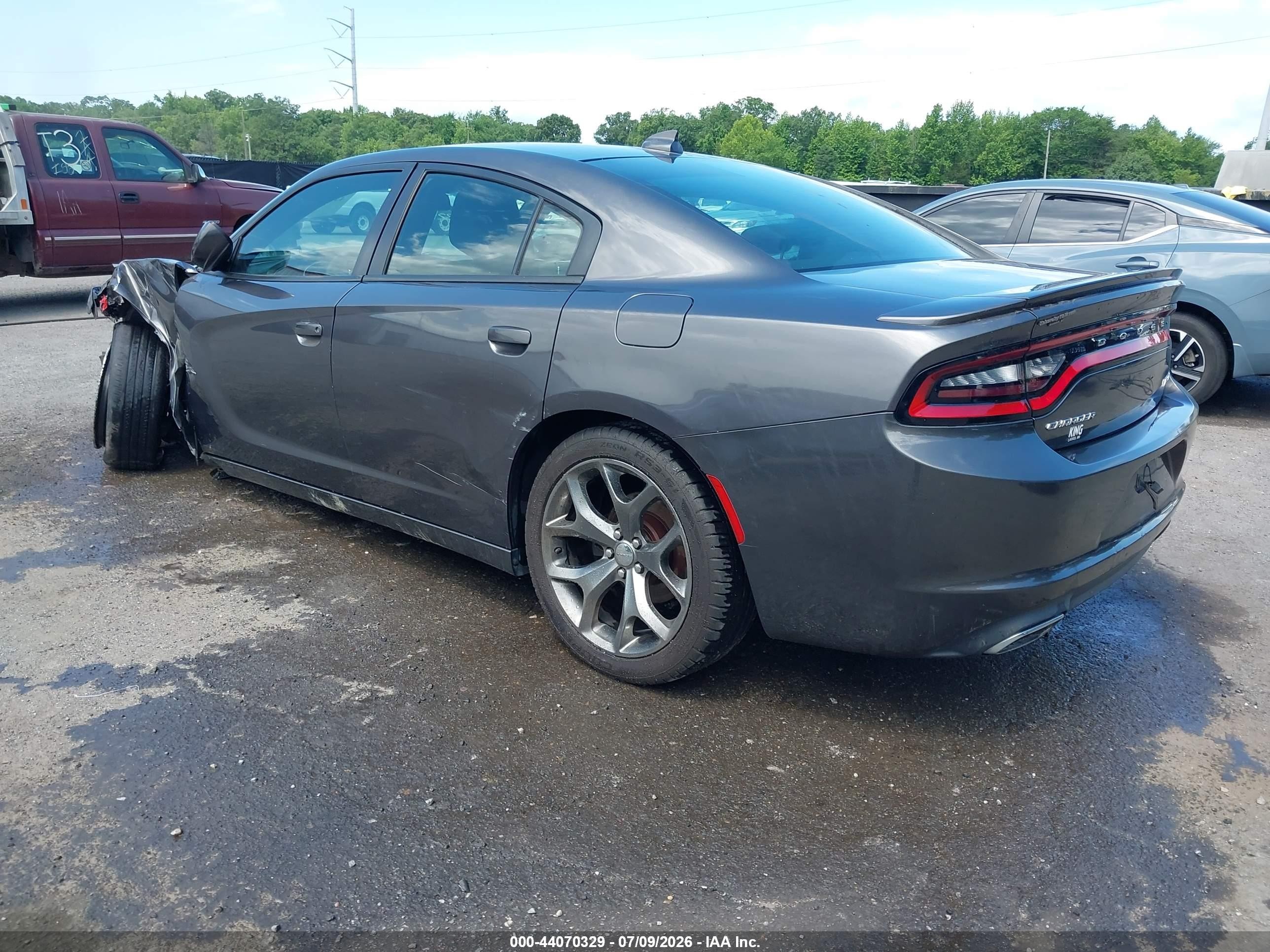 2015 Dodge Charger Sxt Gray vin: 2C3CDXHGXFH816993
