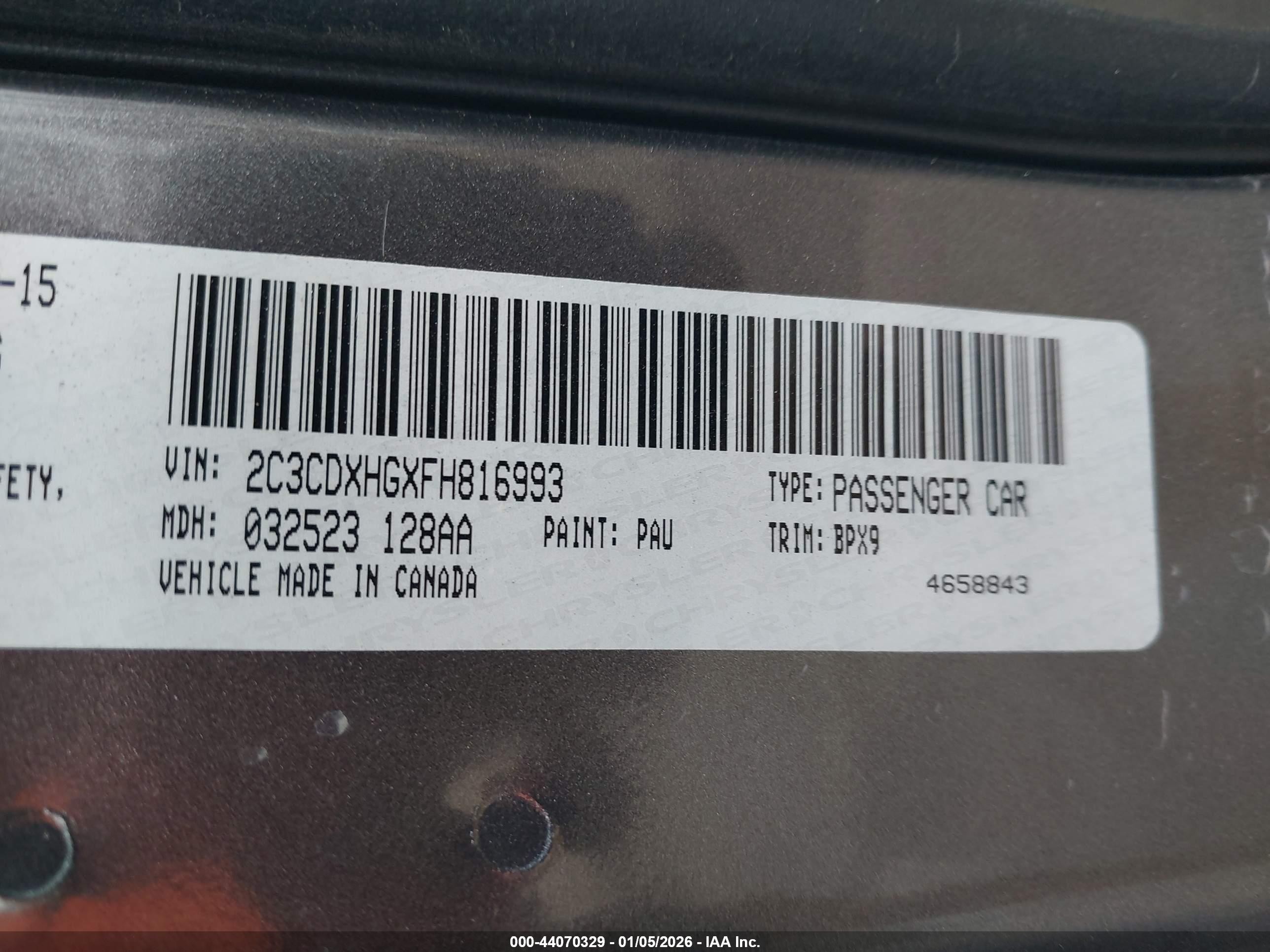 2015 Dodge Charger Sxt Gray vin: 2C3CDXHGXFH816993