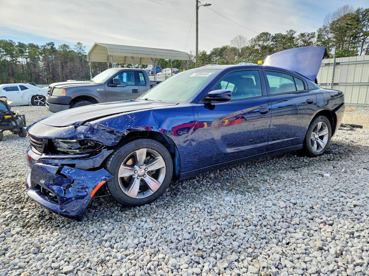 2015 Dodge Charger Sxt Blue vin: 2C3CDXHGXFH851663