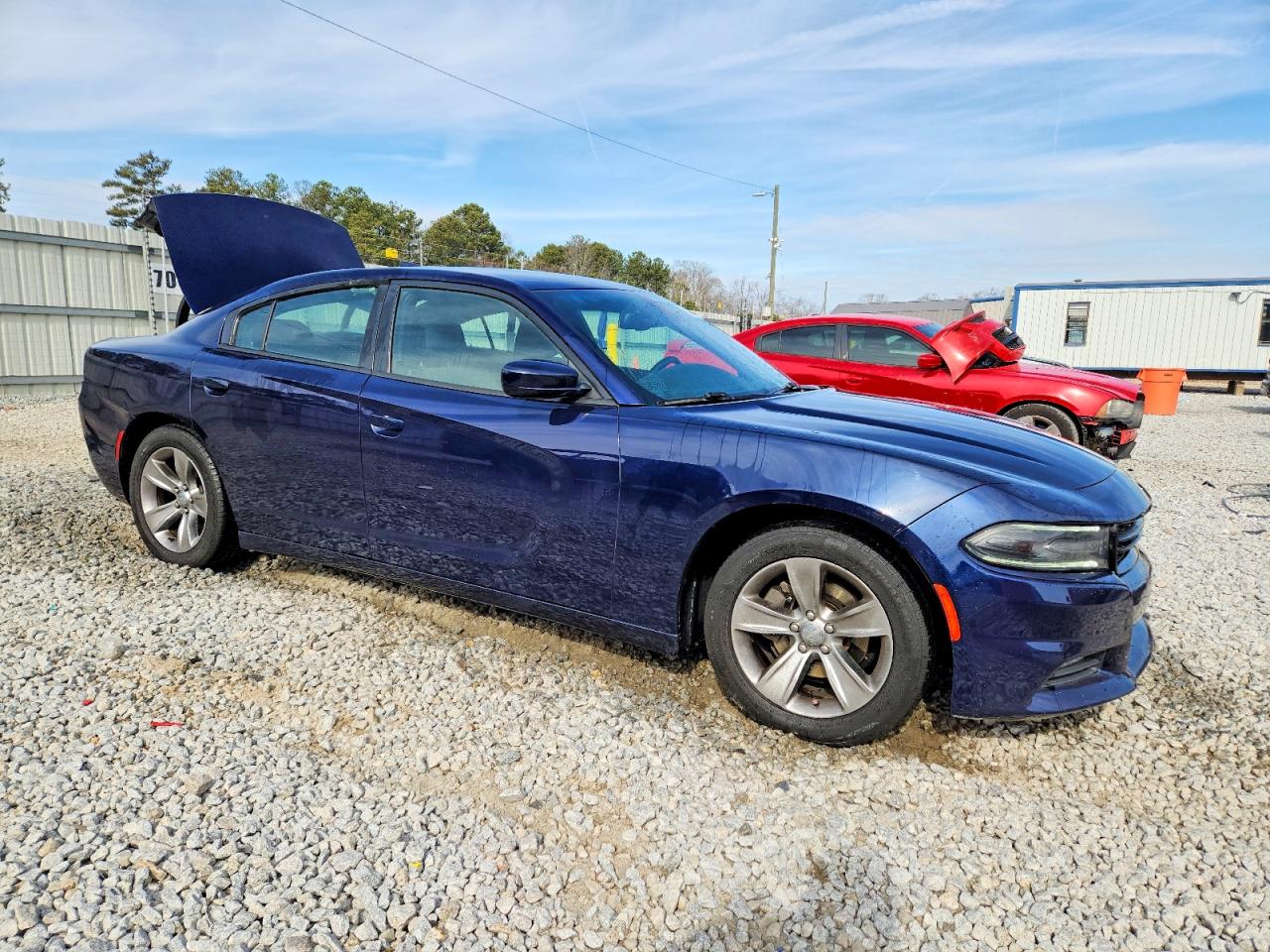 2015 Dodge Charger Sxt Blue vin: 2C3CDXHGXFH851663