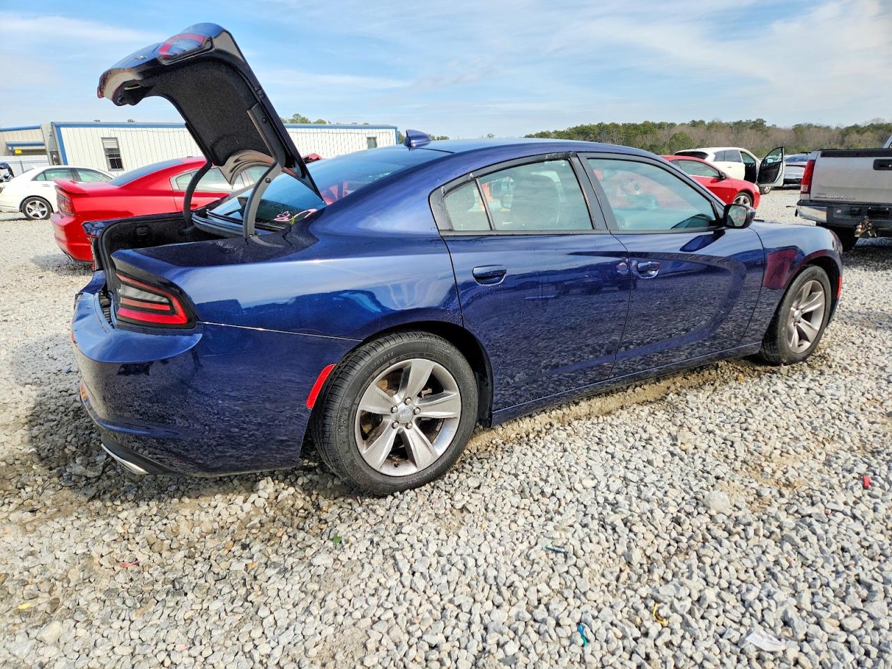 2015 Dodge Charger Sxt Blue vin: 2C3CDXHGXFH851663