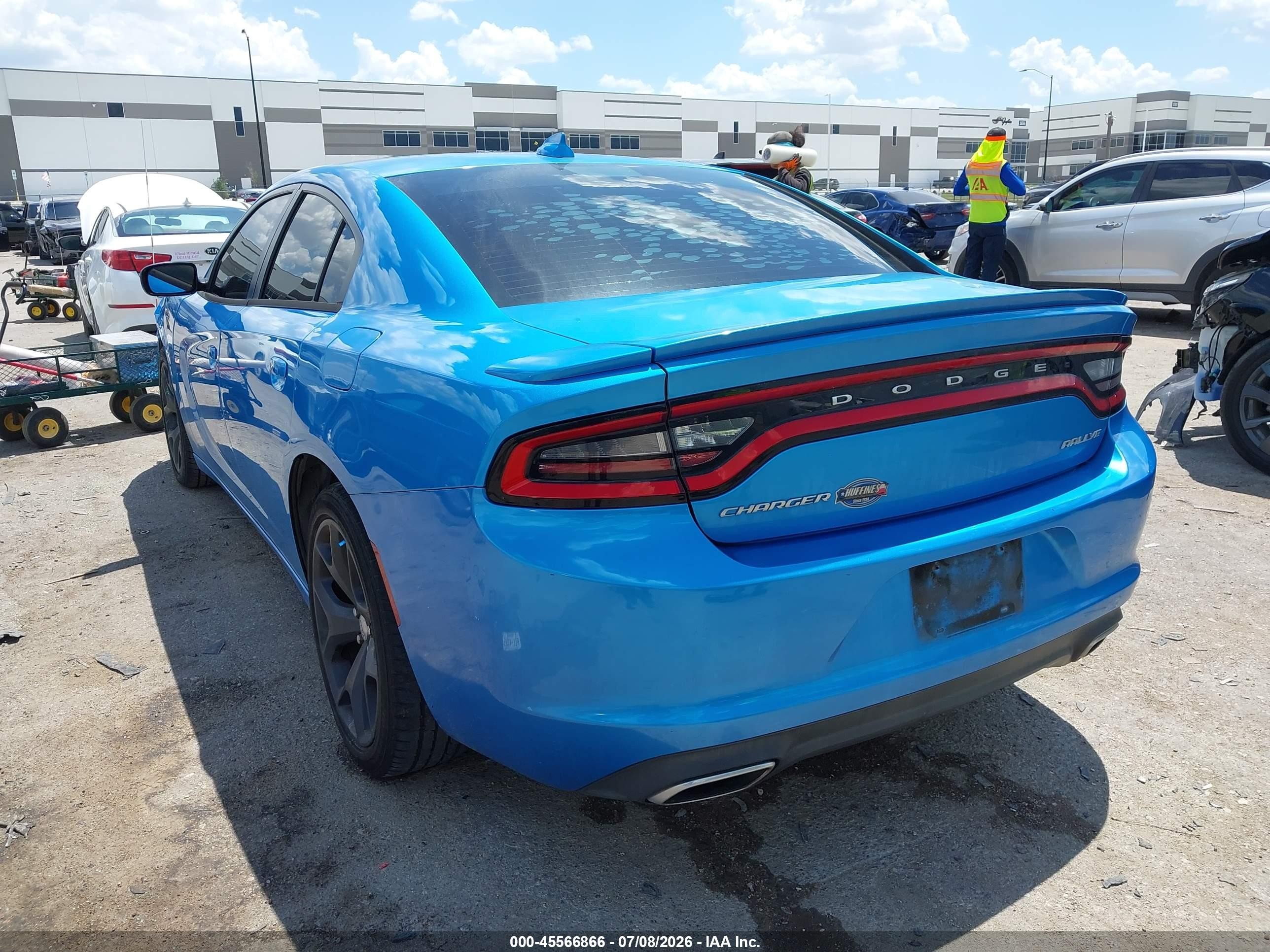 2015 Dodge Charger Sxt Blue vin: 2C3CDXHGXFH902627