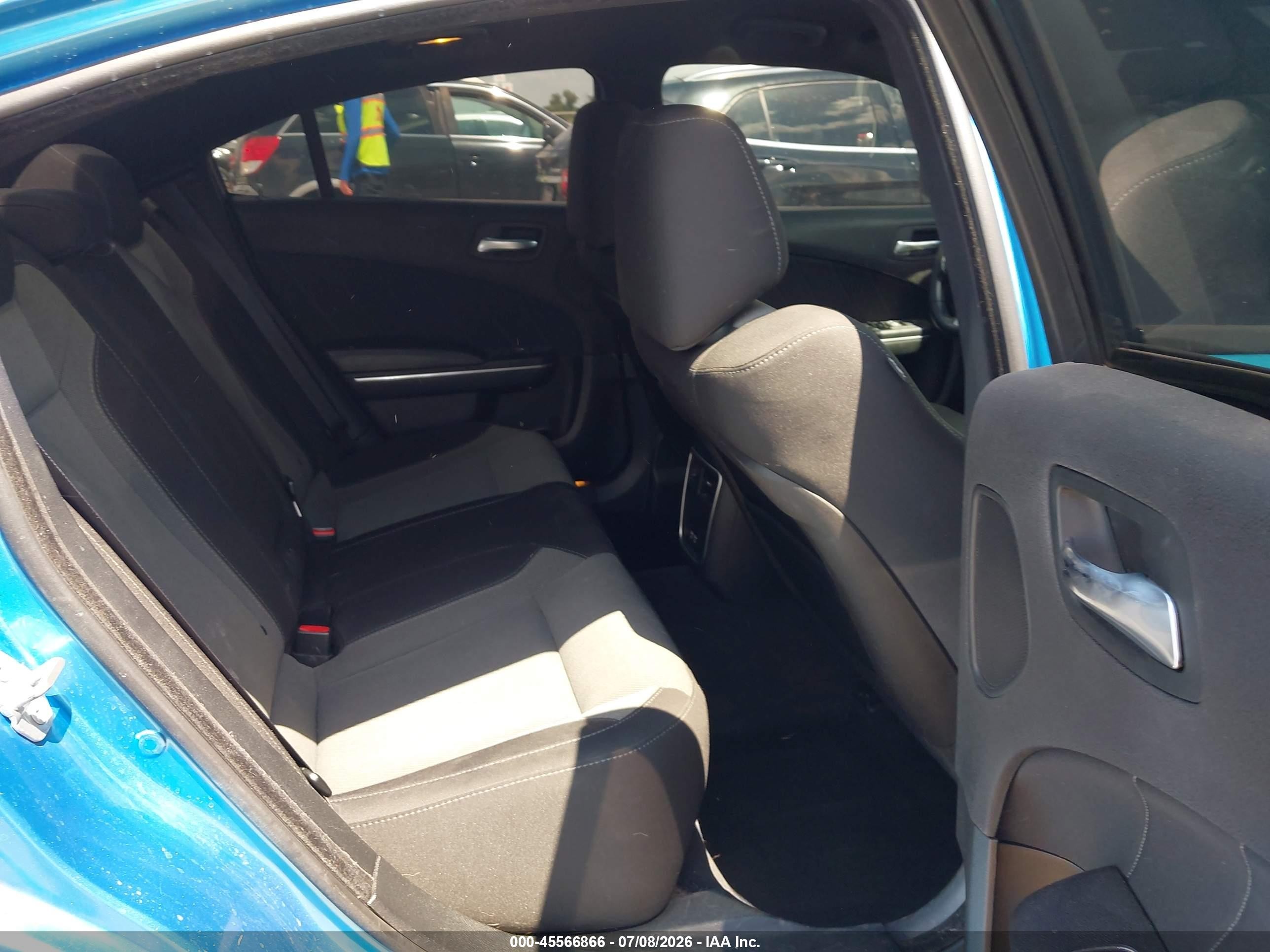 2015 Dodge Charger Sxt Blue vin: 2C3CDXHGXFH902627