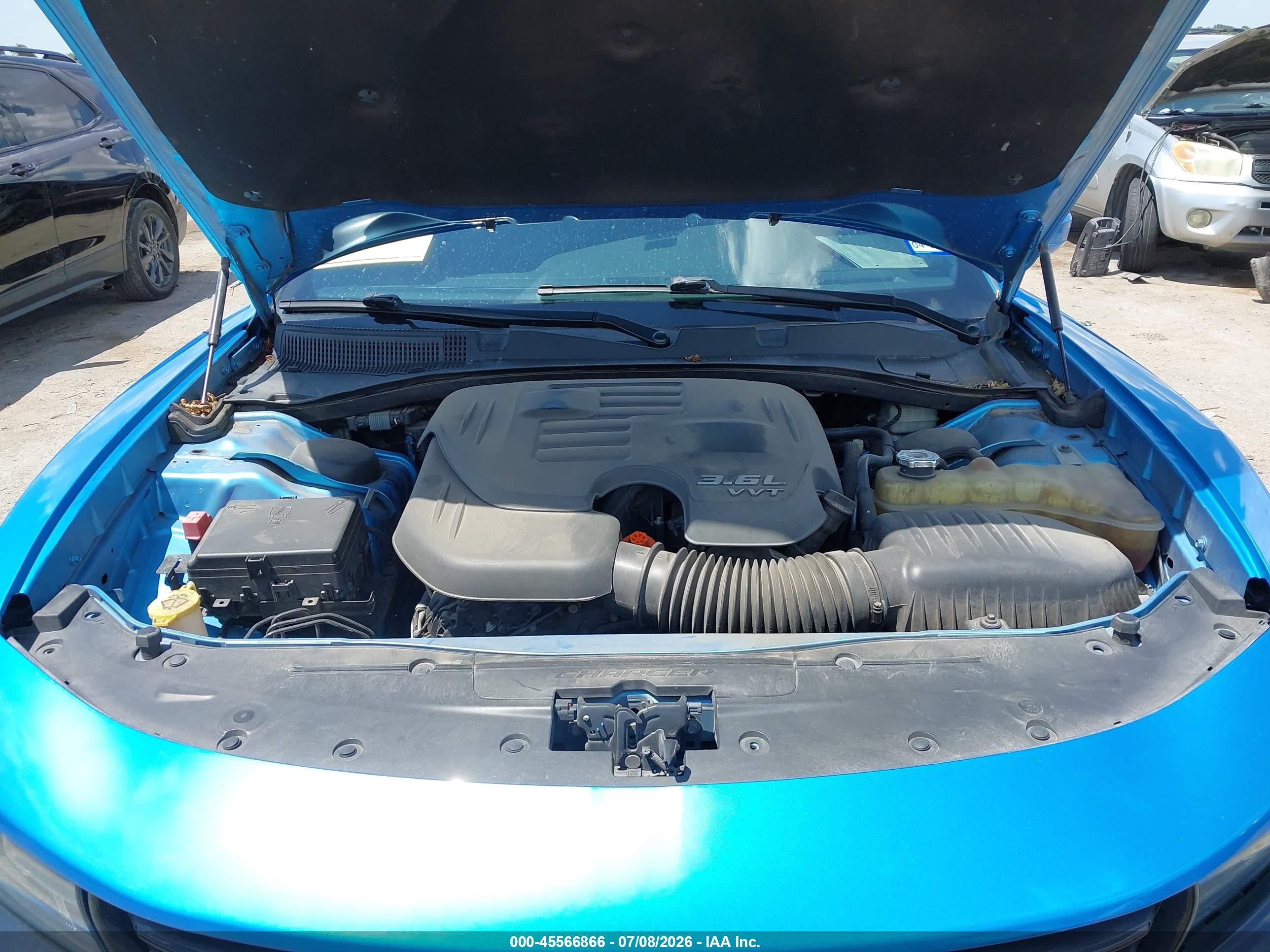 2015 Dodge Charger Sxt Blue vin: 2C3CDXHGXFH902627