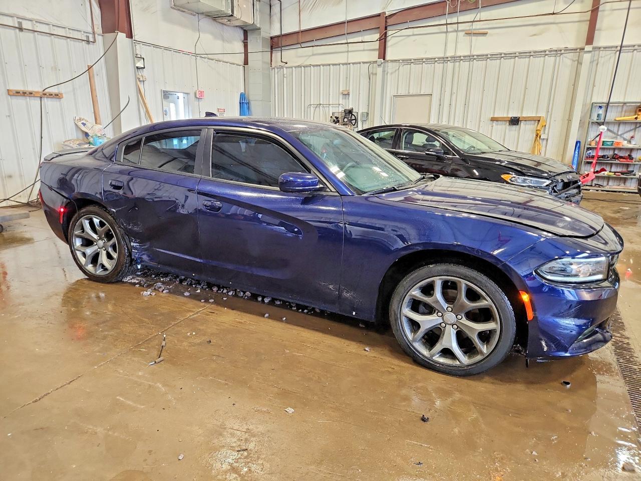2015 Dodge Charger Sxt Blue vin: 2C3CDXHGXFH917726