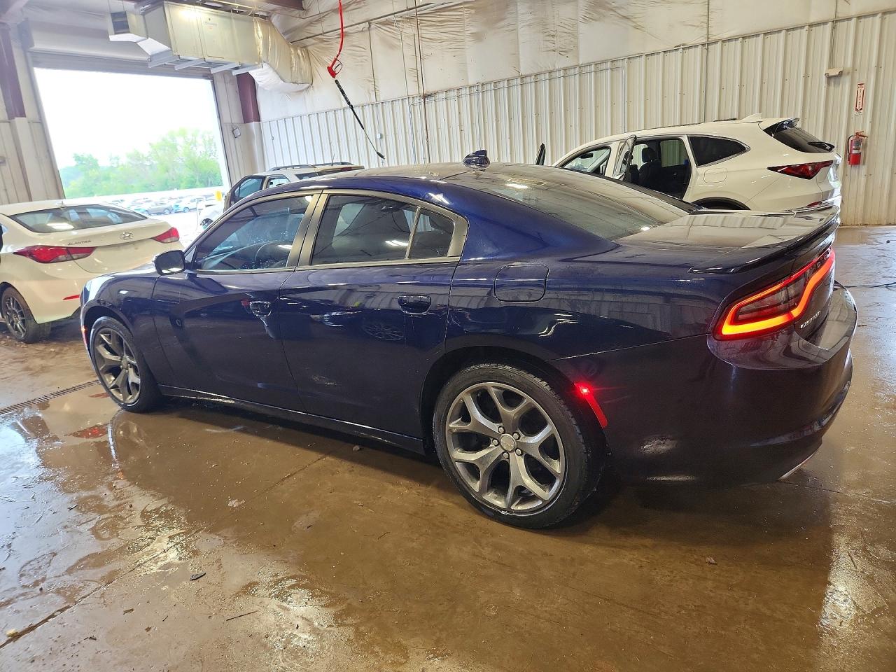 2015 Dodge Charger Sxt Blue vin: 2C3CDXHGXFH917726