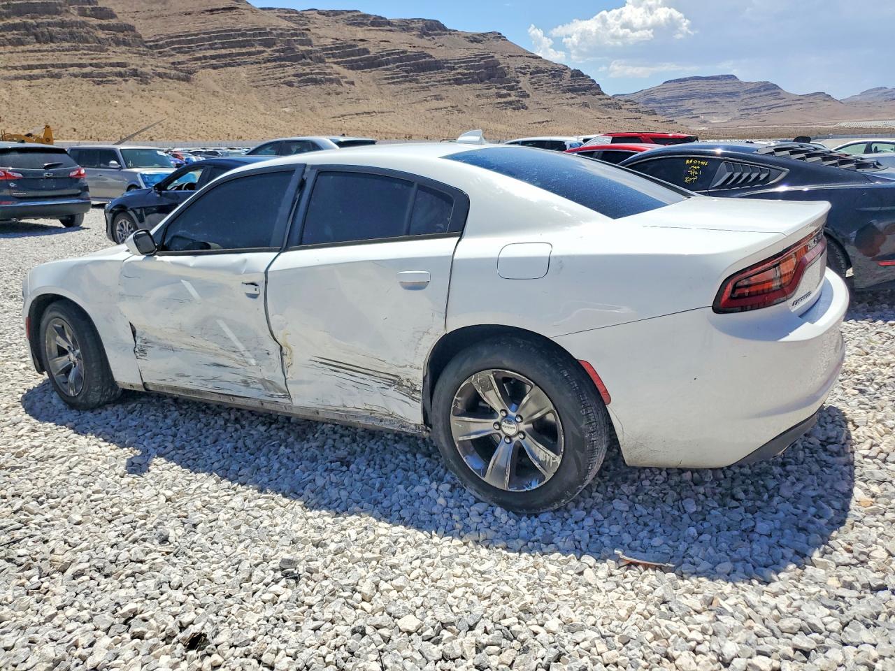 2016 Dodge Charger Sxt White vin: 2C3CDXHGXGH158867