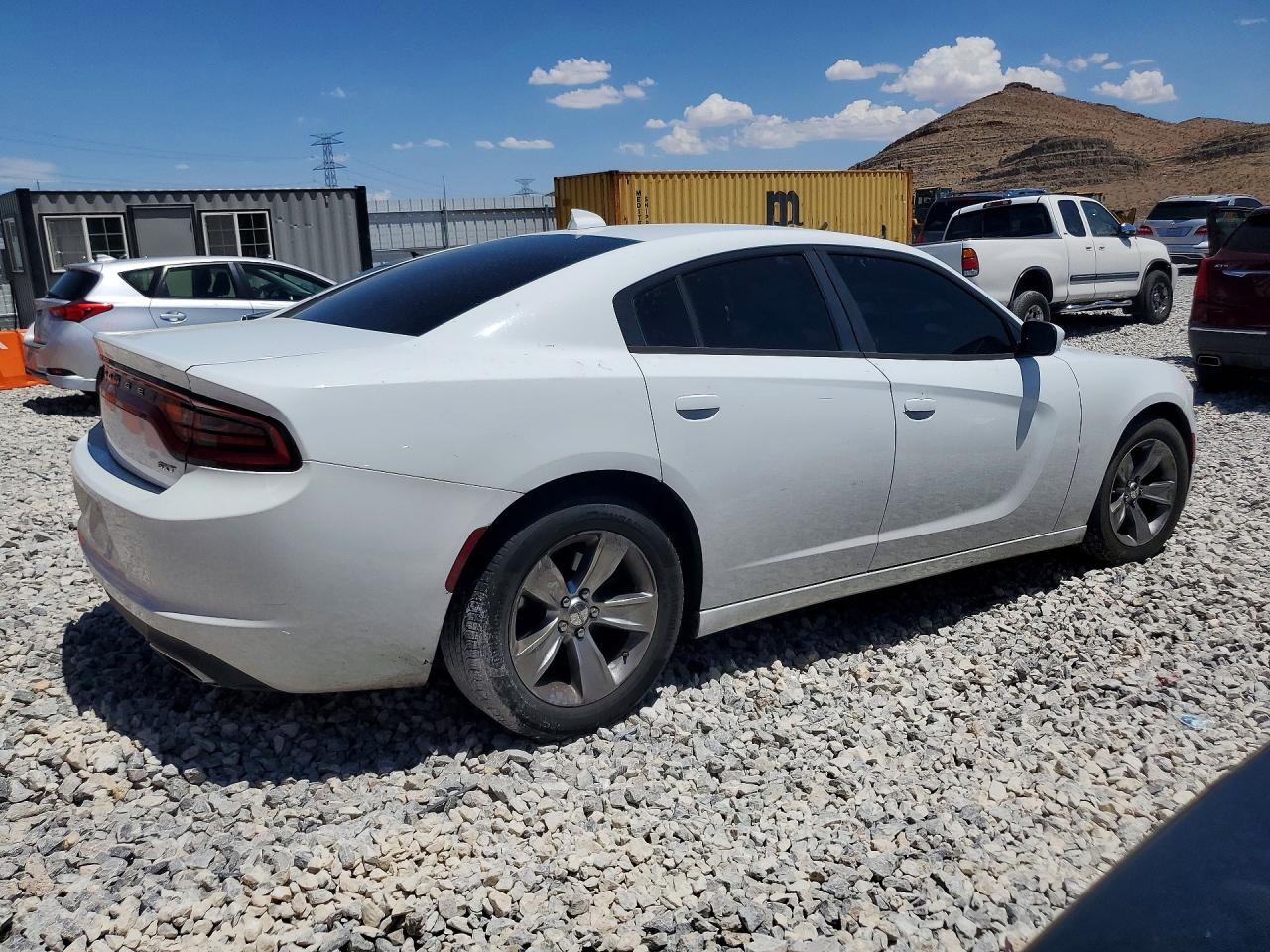 2016 Dodge Charger Sxt White vin: 2C3CDXHGXGH158867