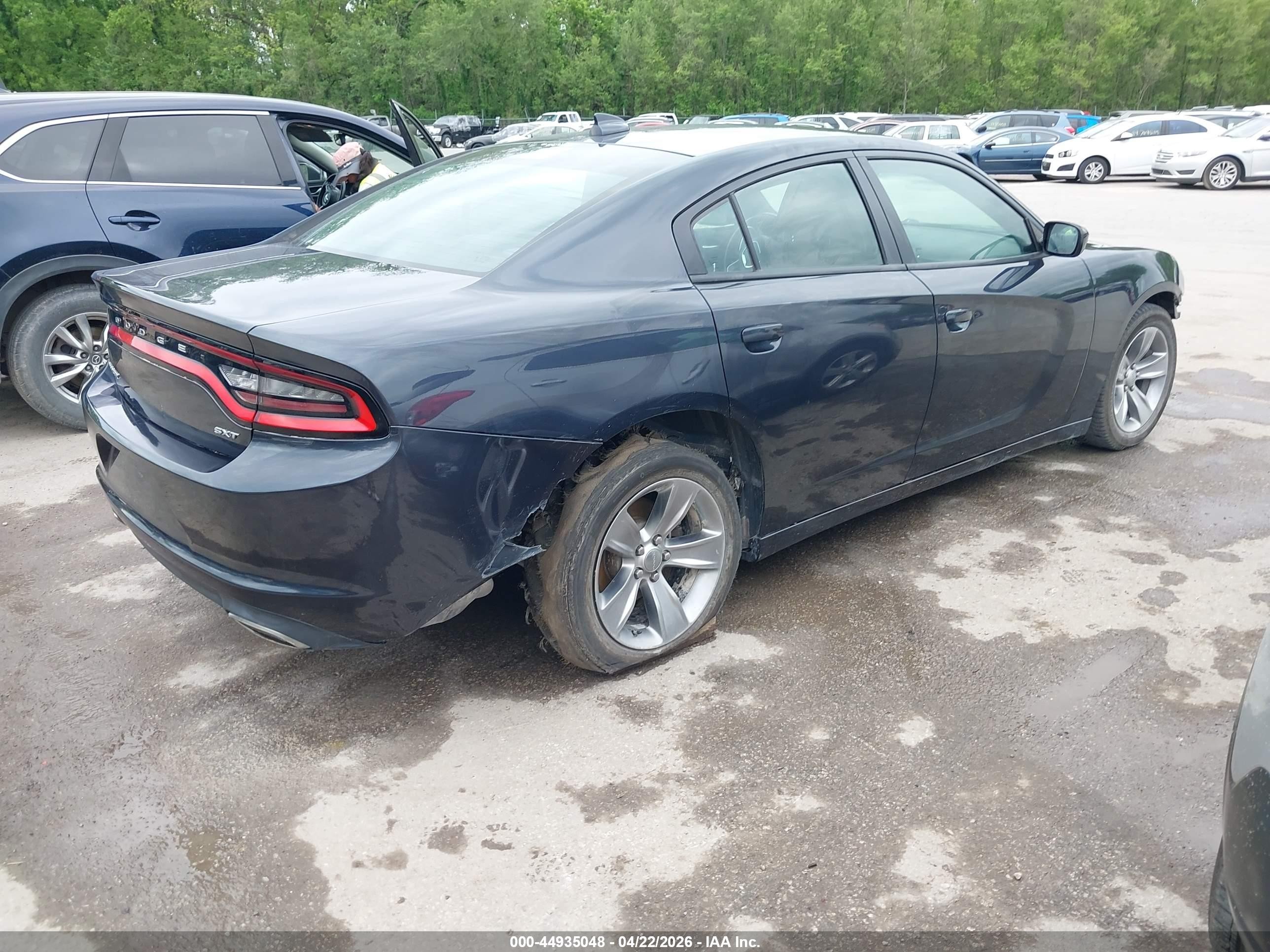 2016 Dodge Charger Sxt Black vin: 2C3CDXHGXGH346286