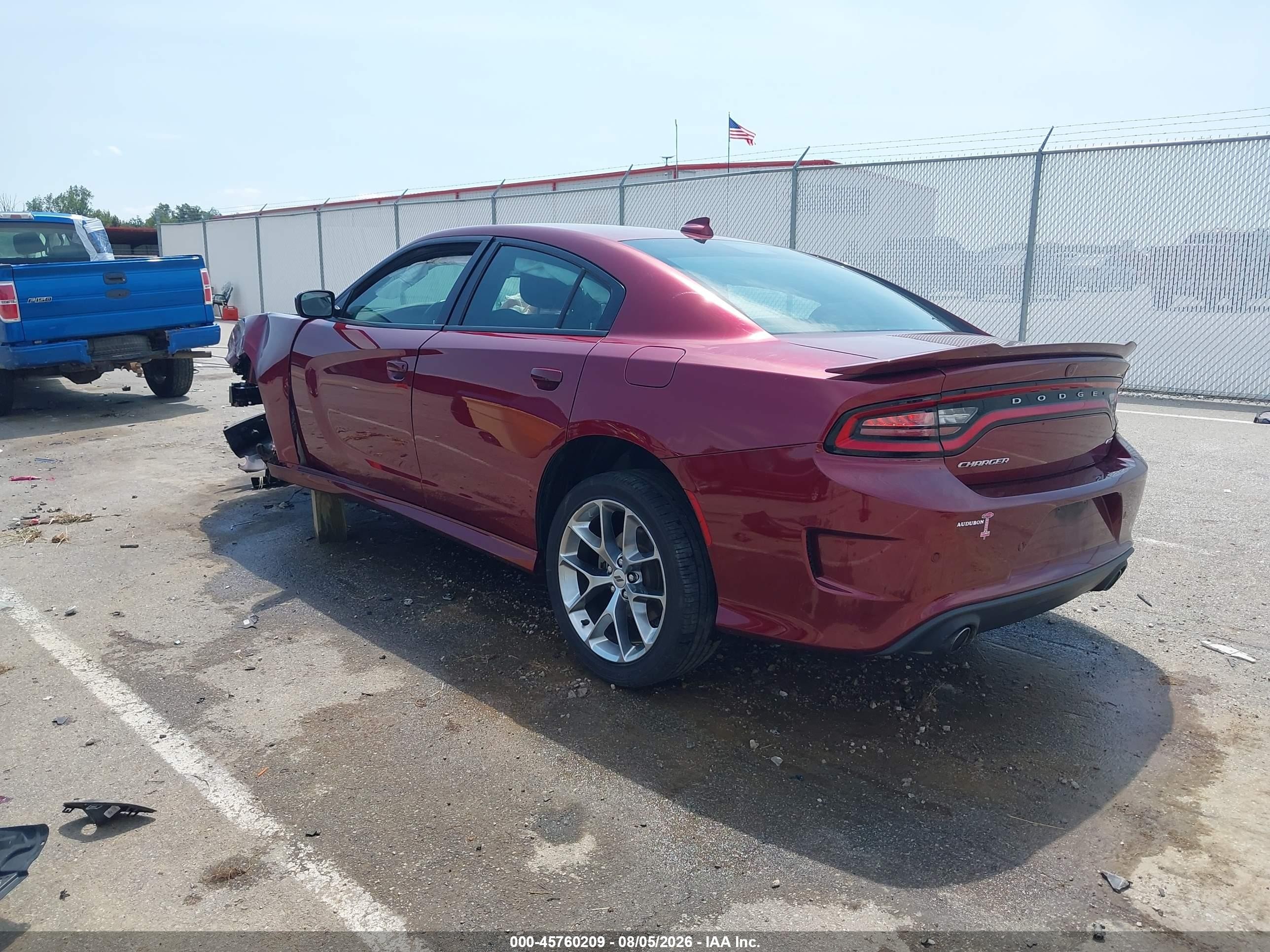 2021 Dodge Charger Gt Rwd Red vin: 2C3CDXHGXMH640346