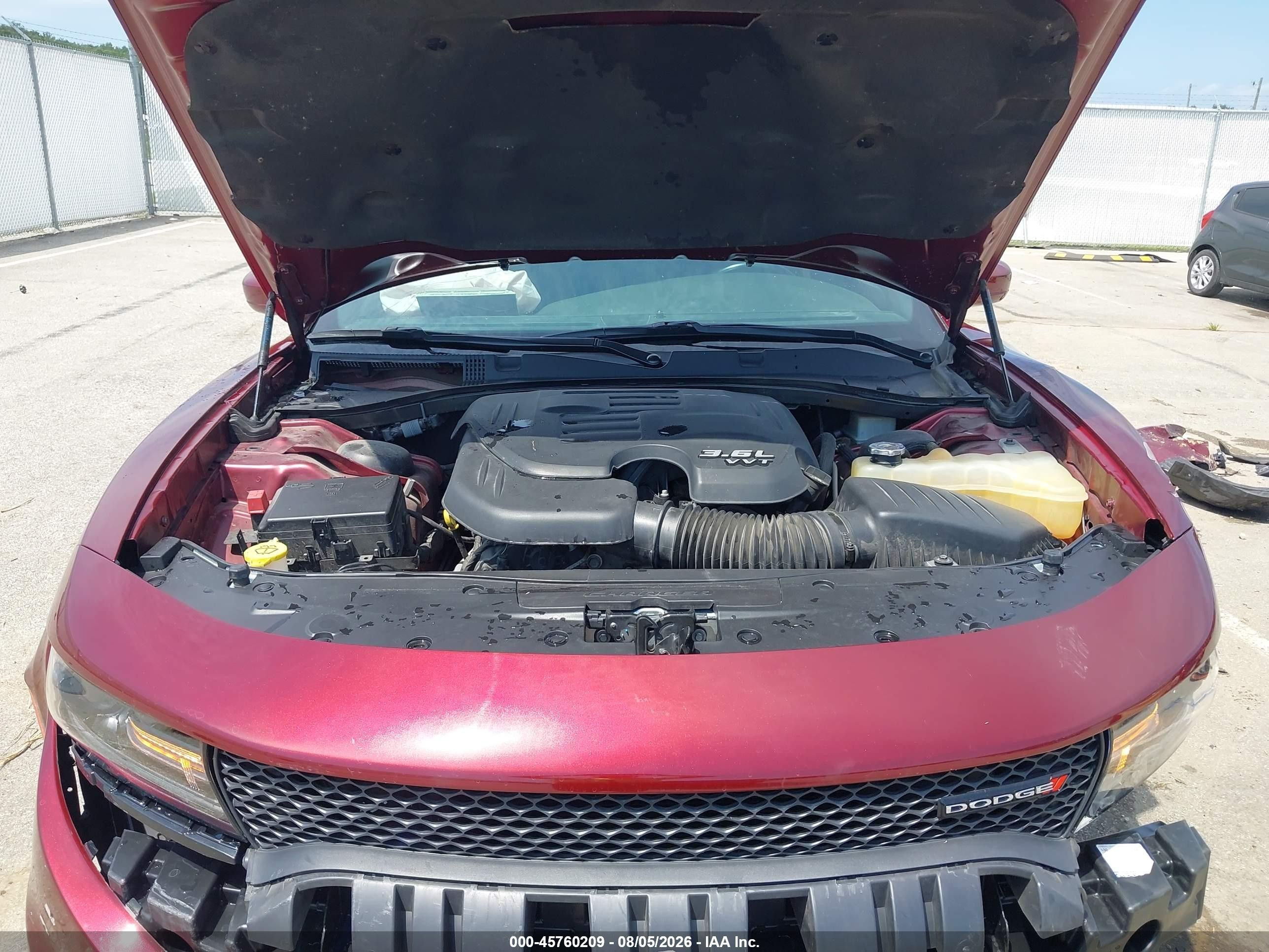 2021 Dodge Charger Gt Rwd Red vin: 2C3CDXHGXMH640346