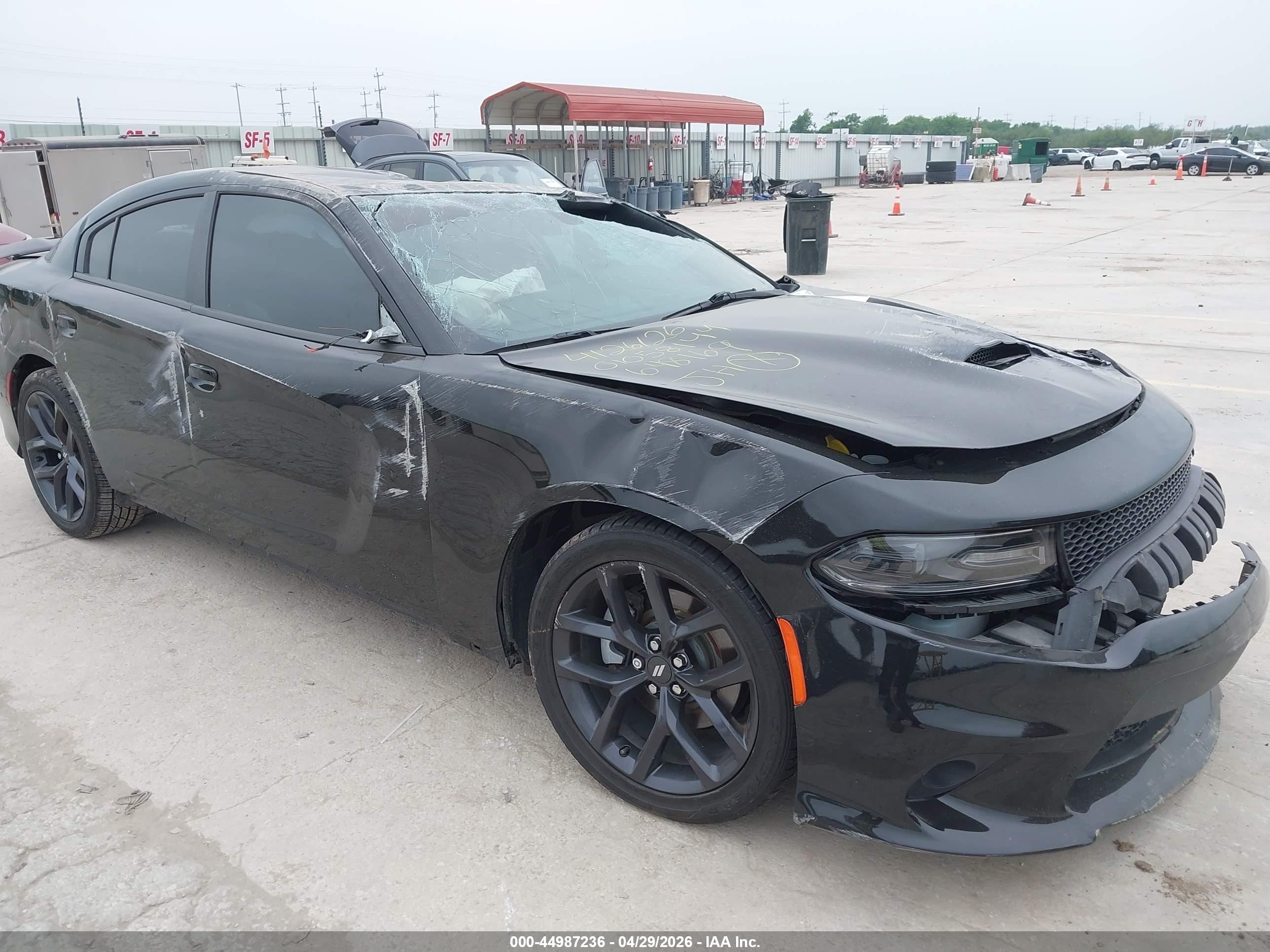 2021 Dodge Charger Gt Rwd Черный vin: 2C3CDXHGXMH648169