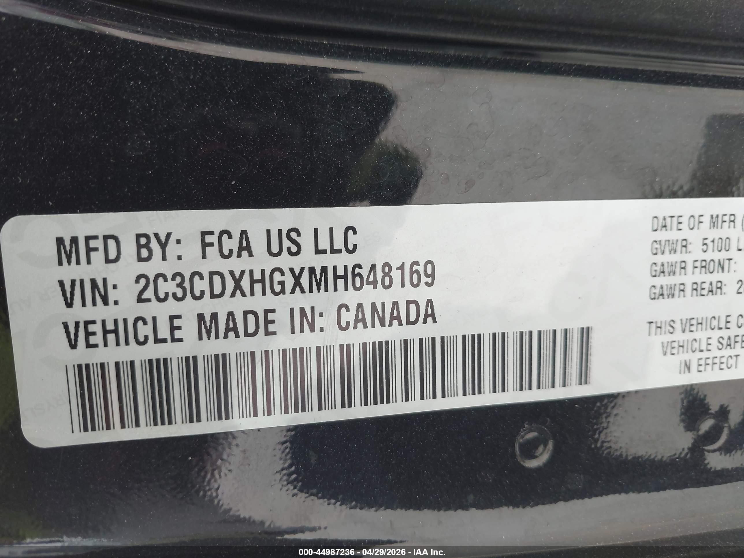 2021 Dodge Charger Gt Rwd Черный vin: 2C3CDXHGXMH648169