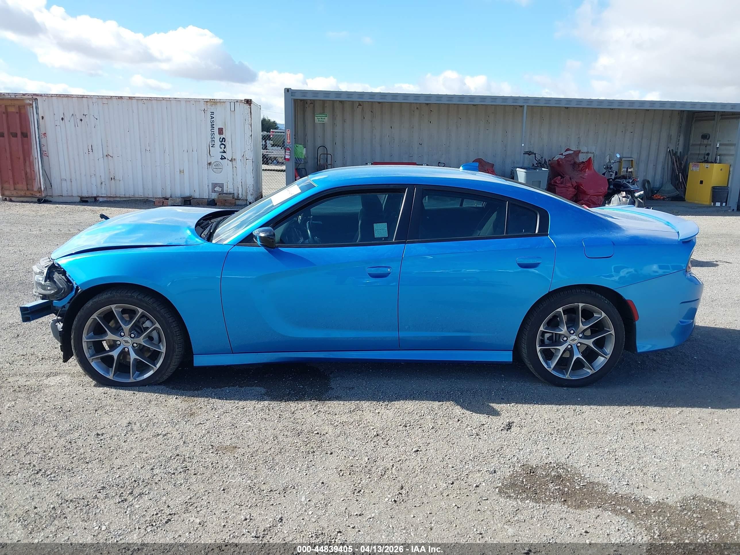 2023 Dodge Charger Gt Blue vin: 2C3CDXHGXPH587930