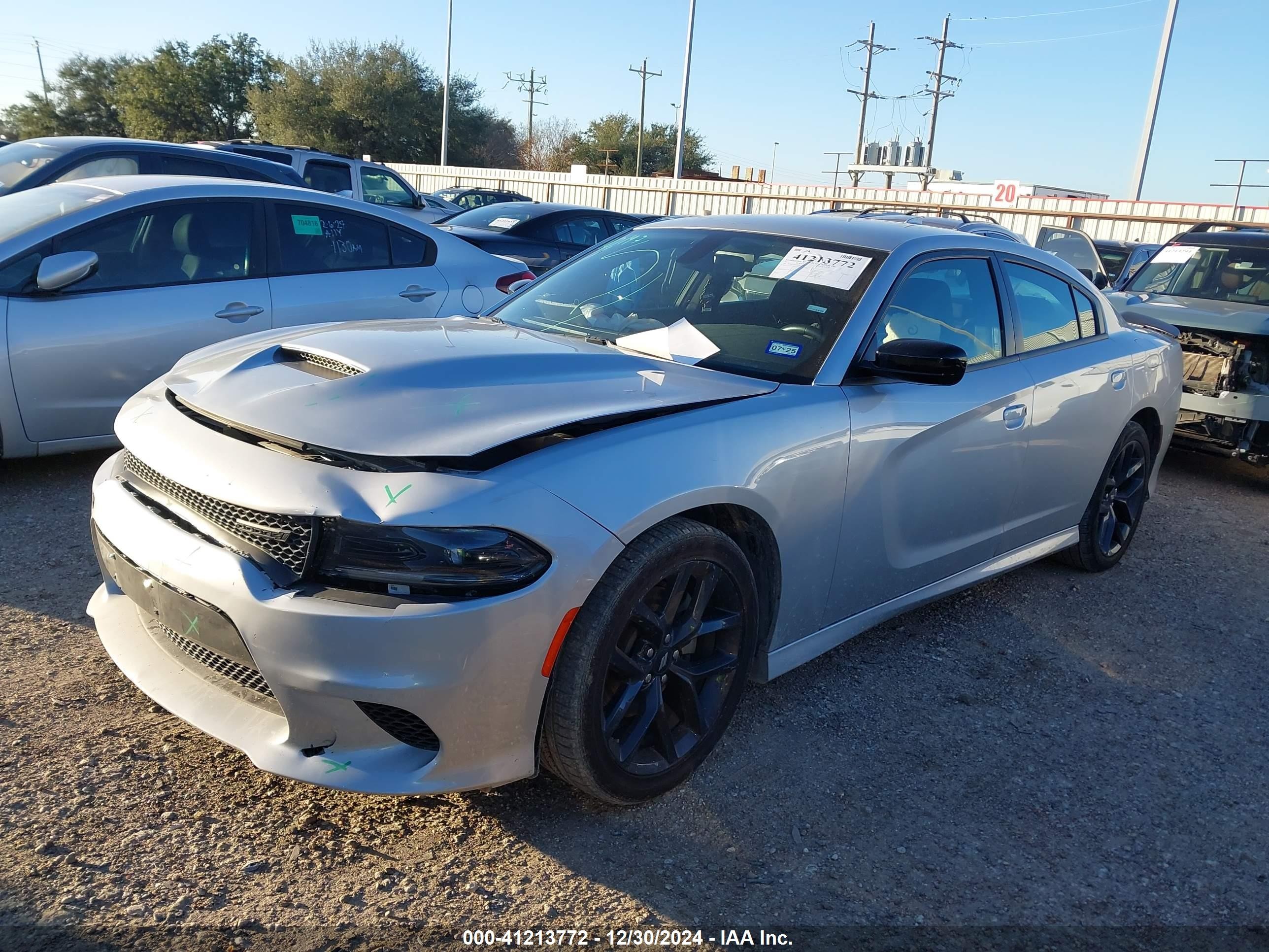 2023 Dodge Charger Gt Silver vin: 2C3CDXHGXPH588222