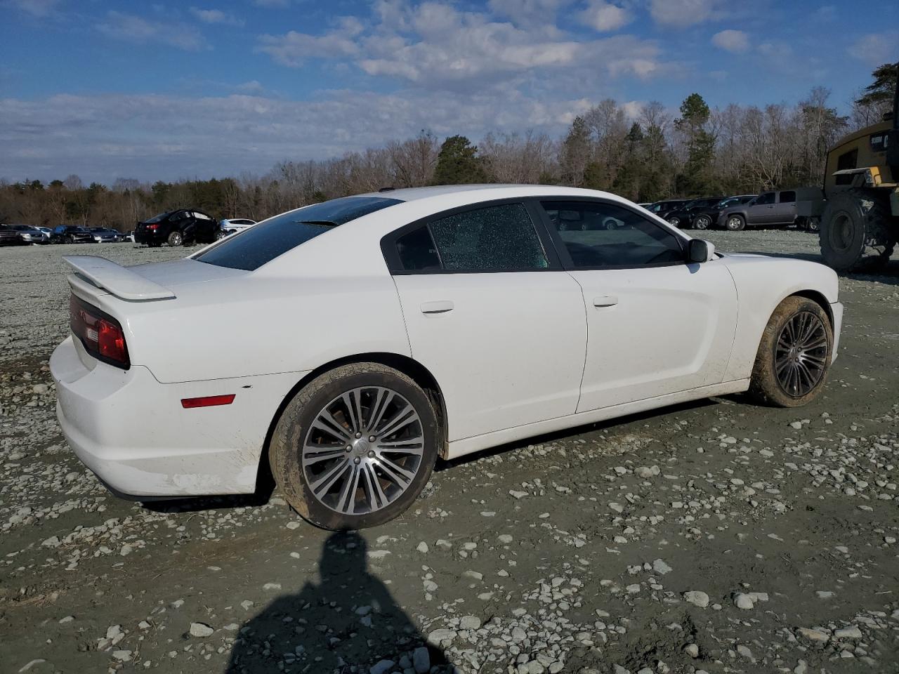 2013 Dodge Charger Sxt White vin: 2C3CDXJG0DH539035